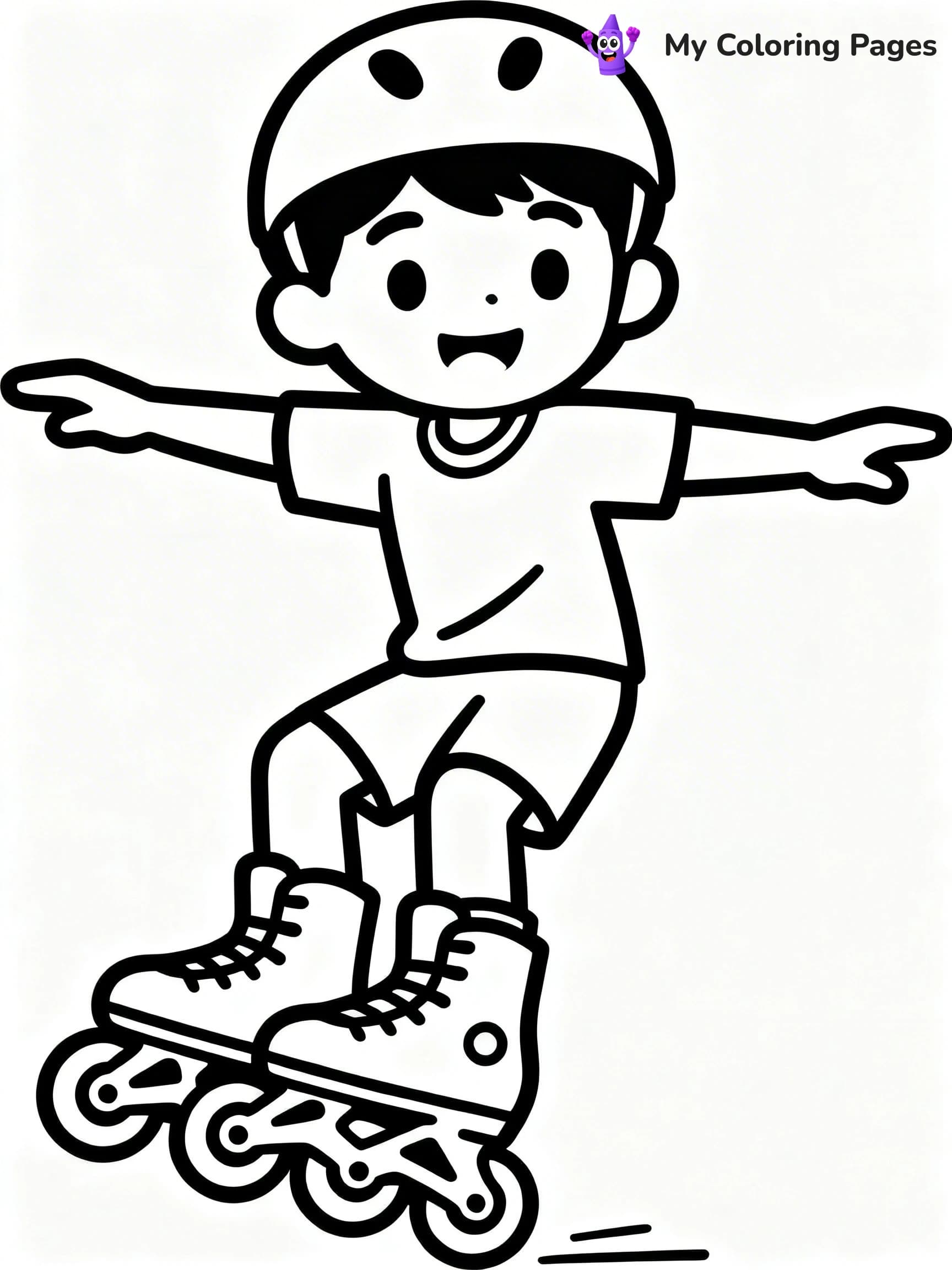 Roller Skate Coloring Pages - 11