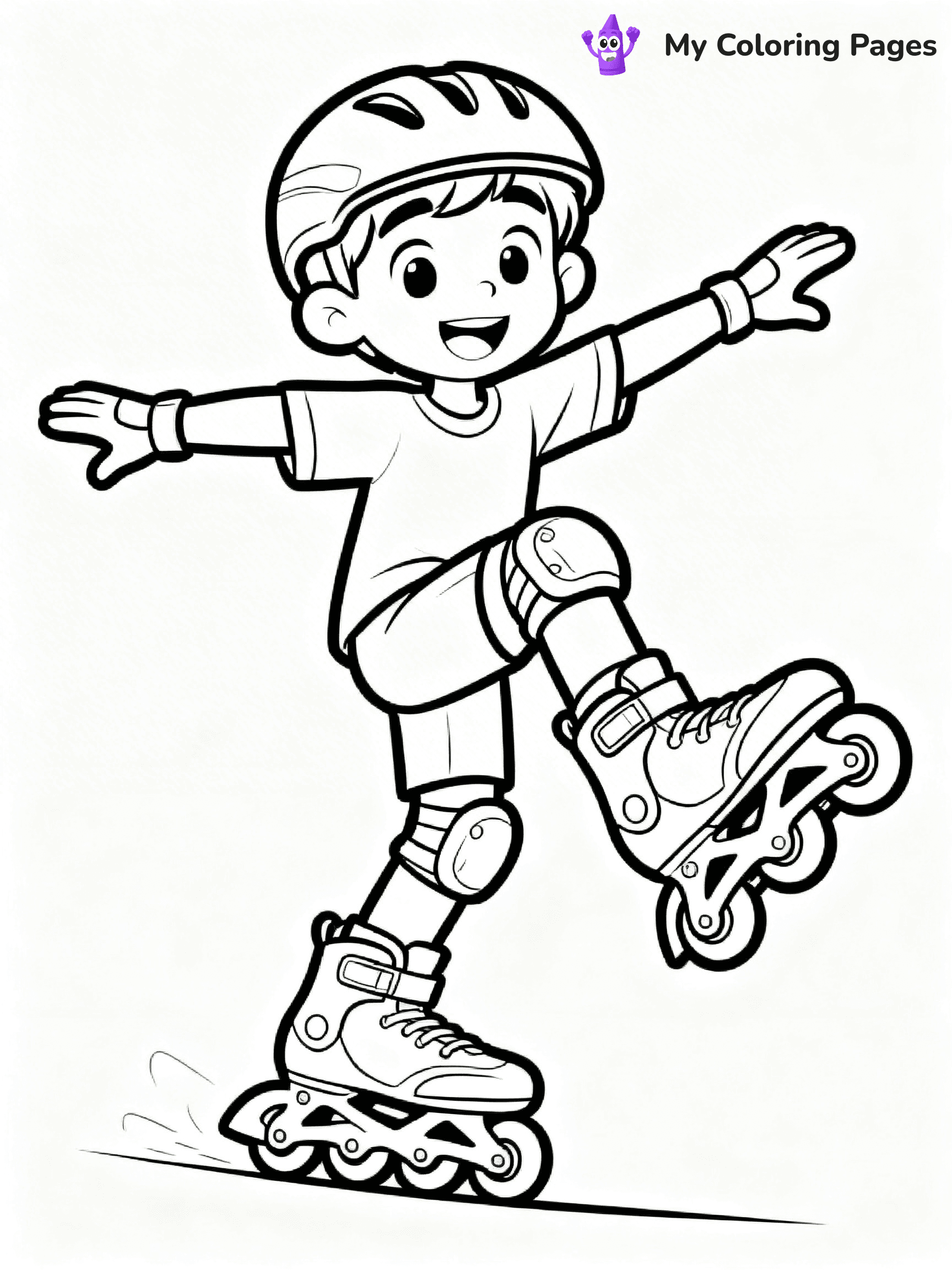 Roller Skate Coloring Pages - 8