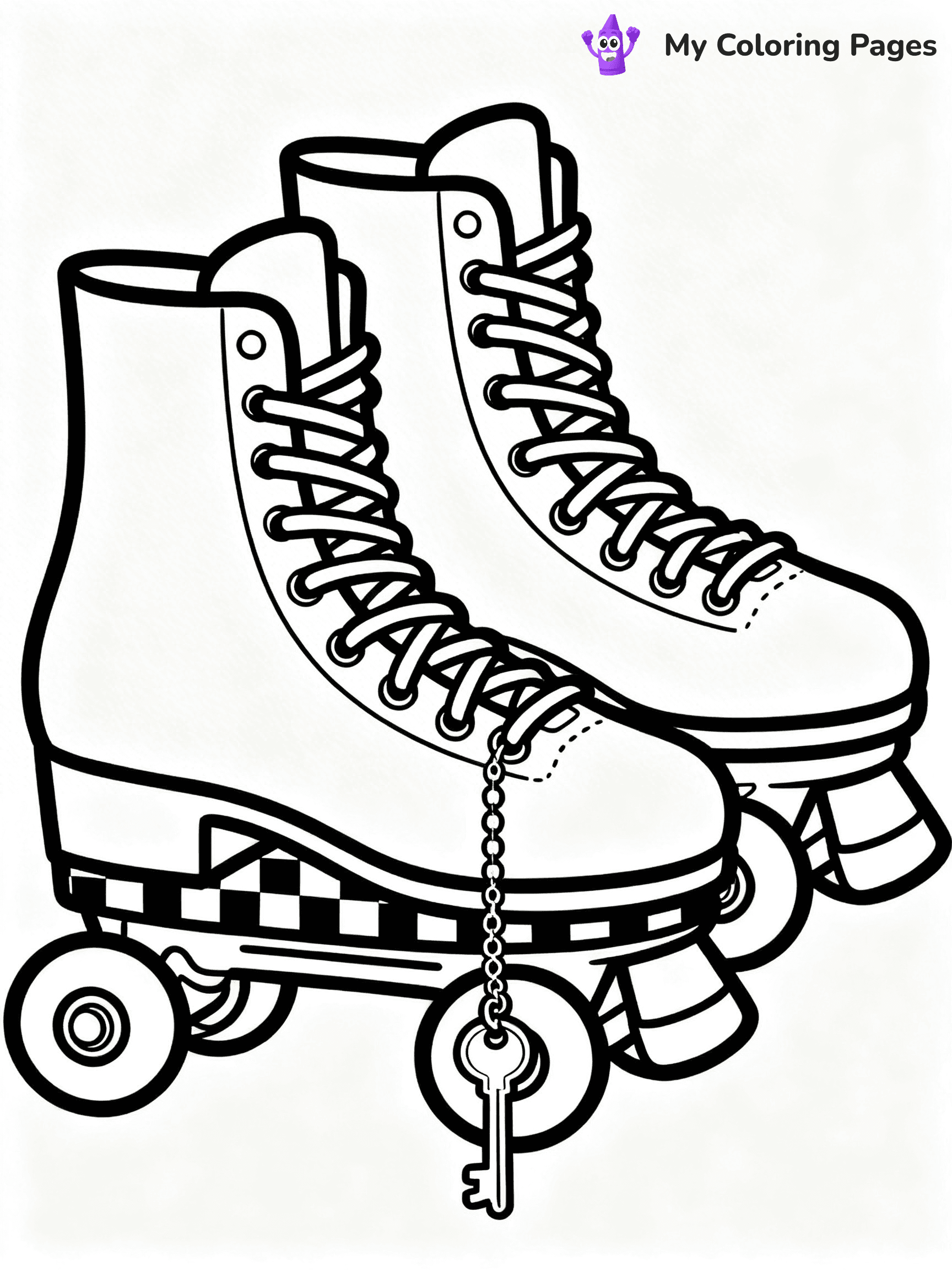 Roller Skate Coloring Pages - 7