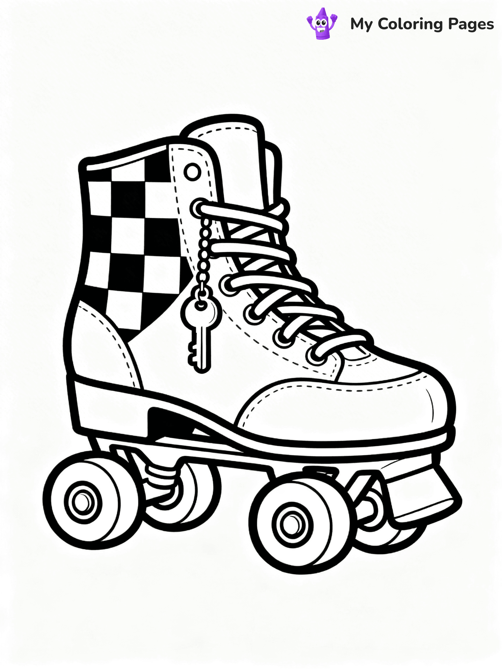 Roller Skate Coloring Pages - 6