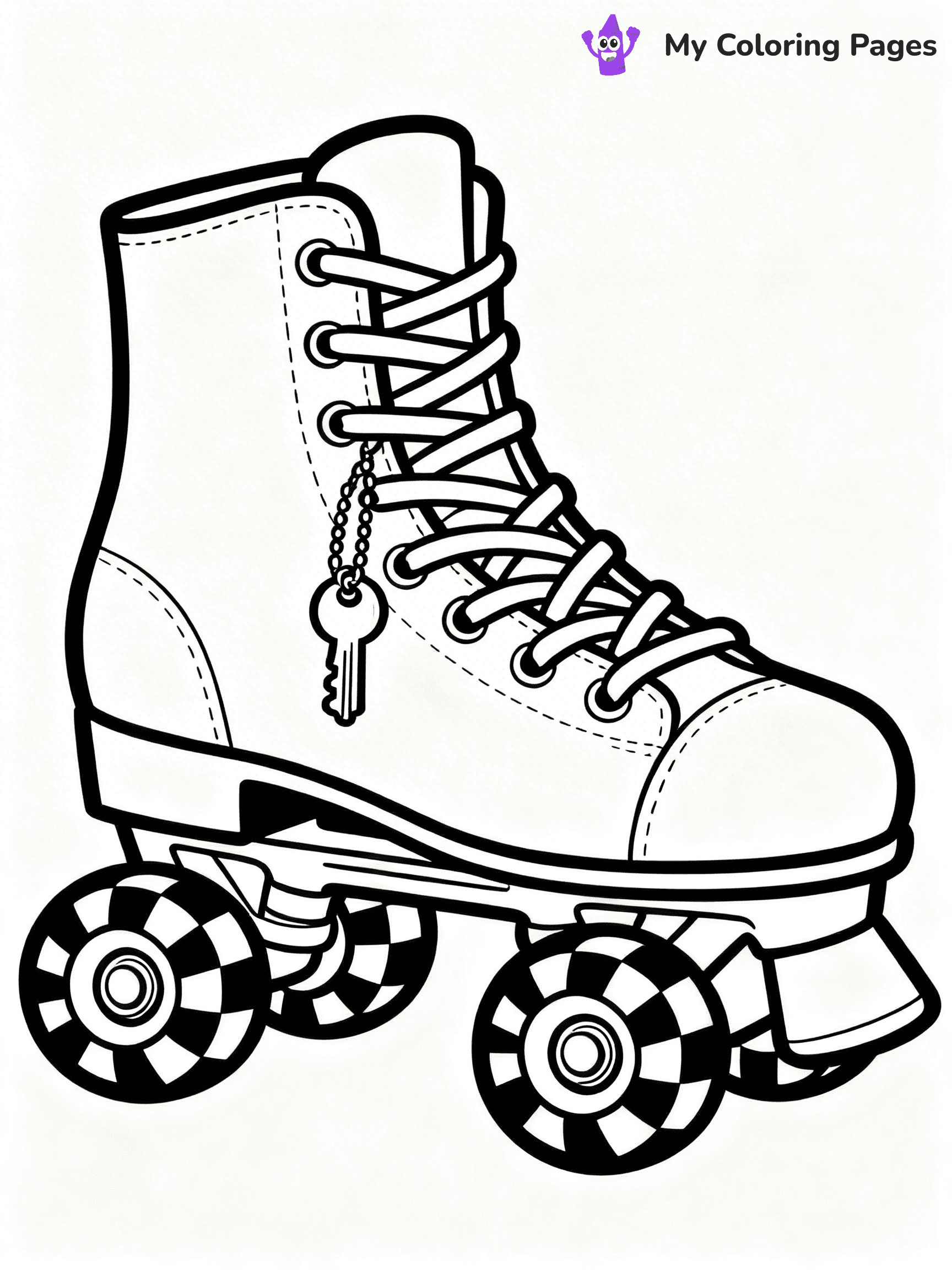 Roller Skate Coloring Pages - 4