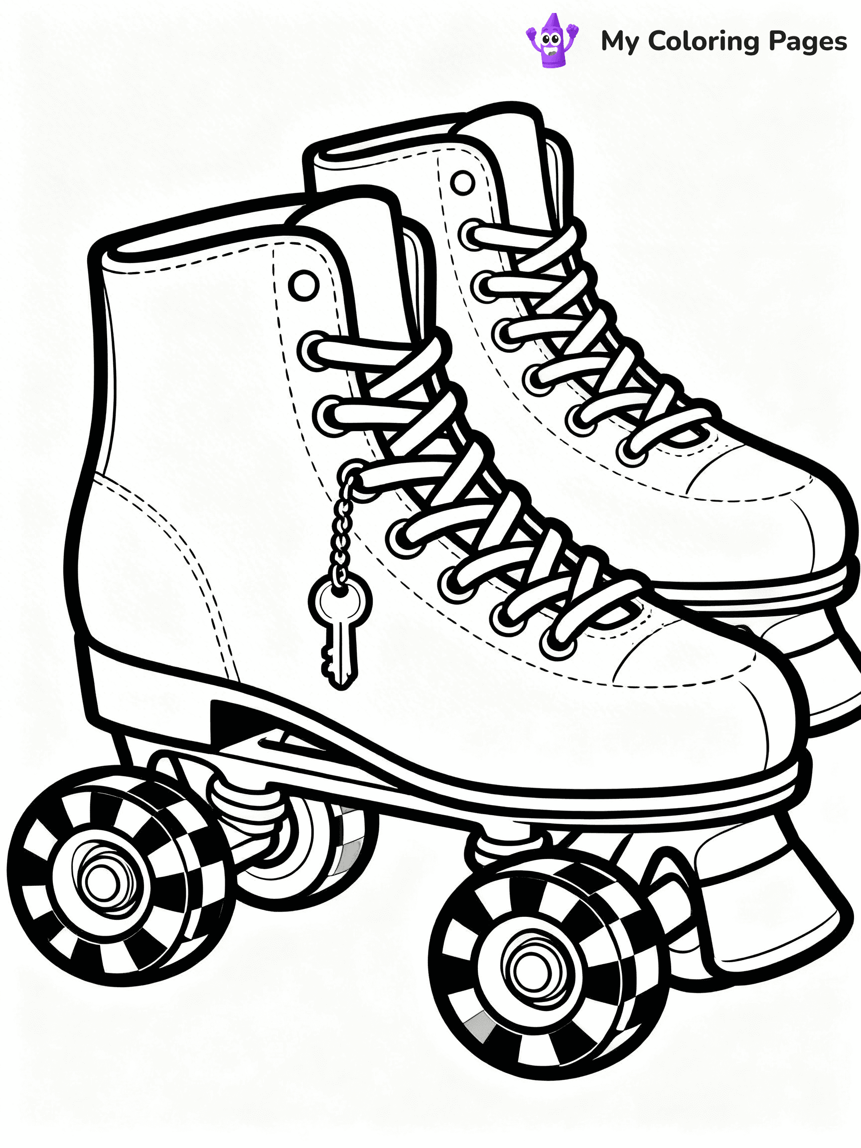 Roller Skate Coloring Pages - 3