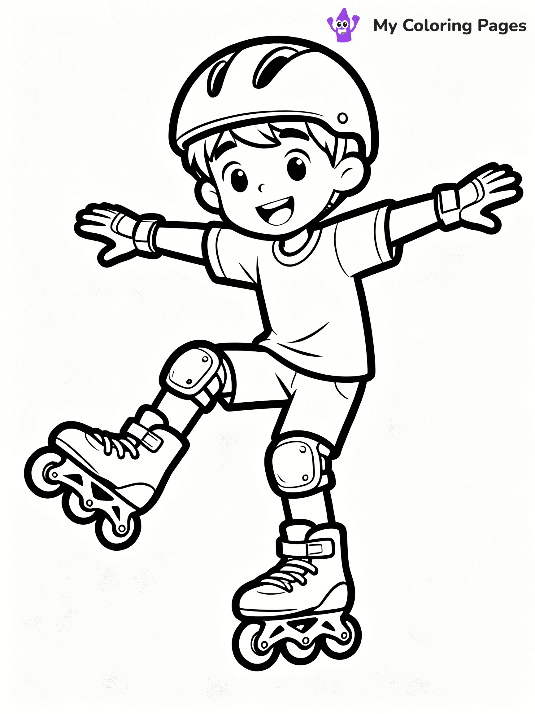 Roller Skate Coloring Pages - 1