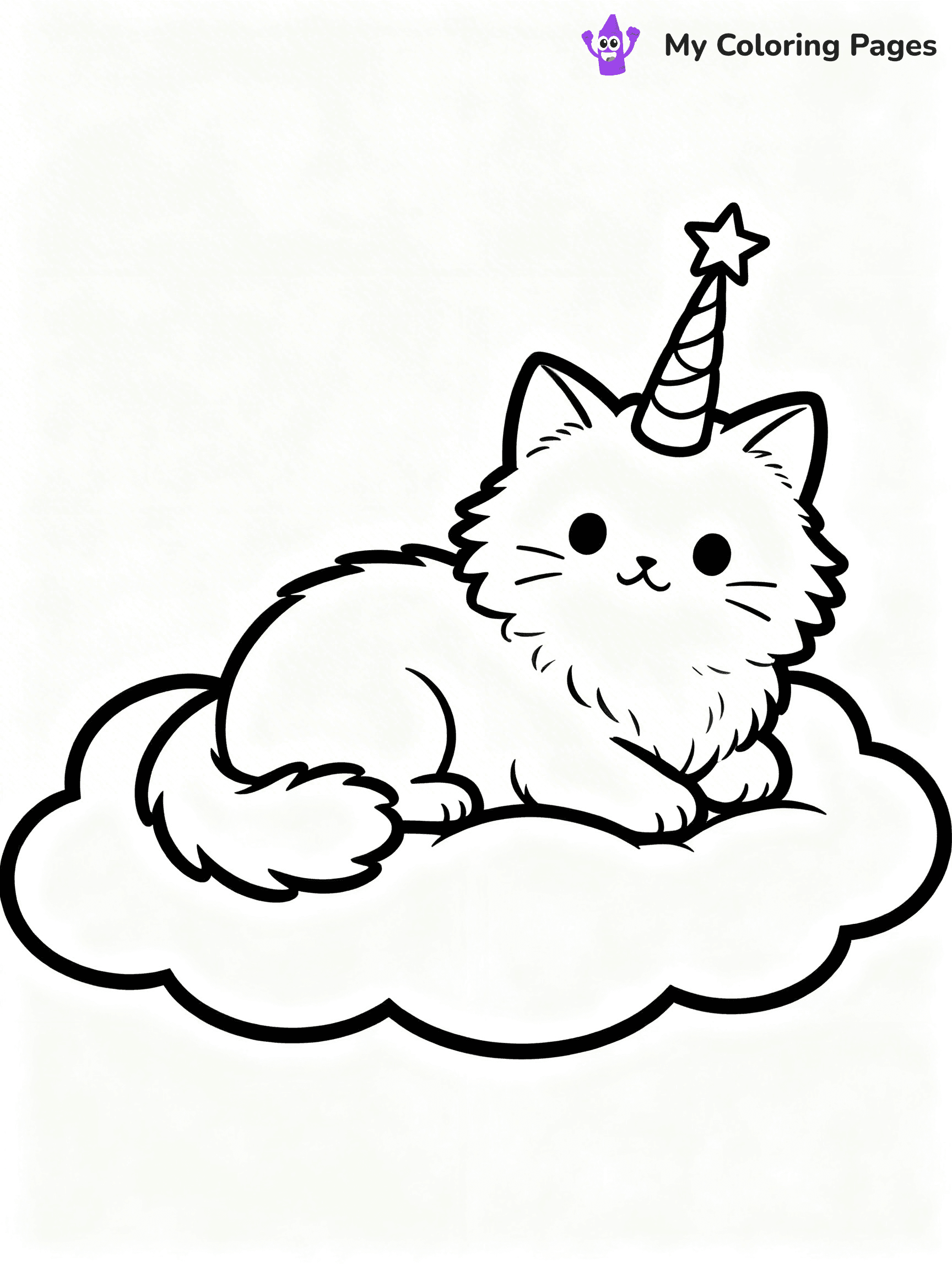 Kitty Unicorn Coloring Pages - 23