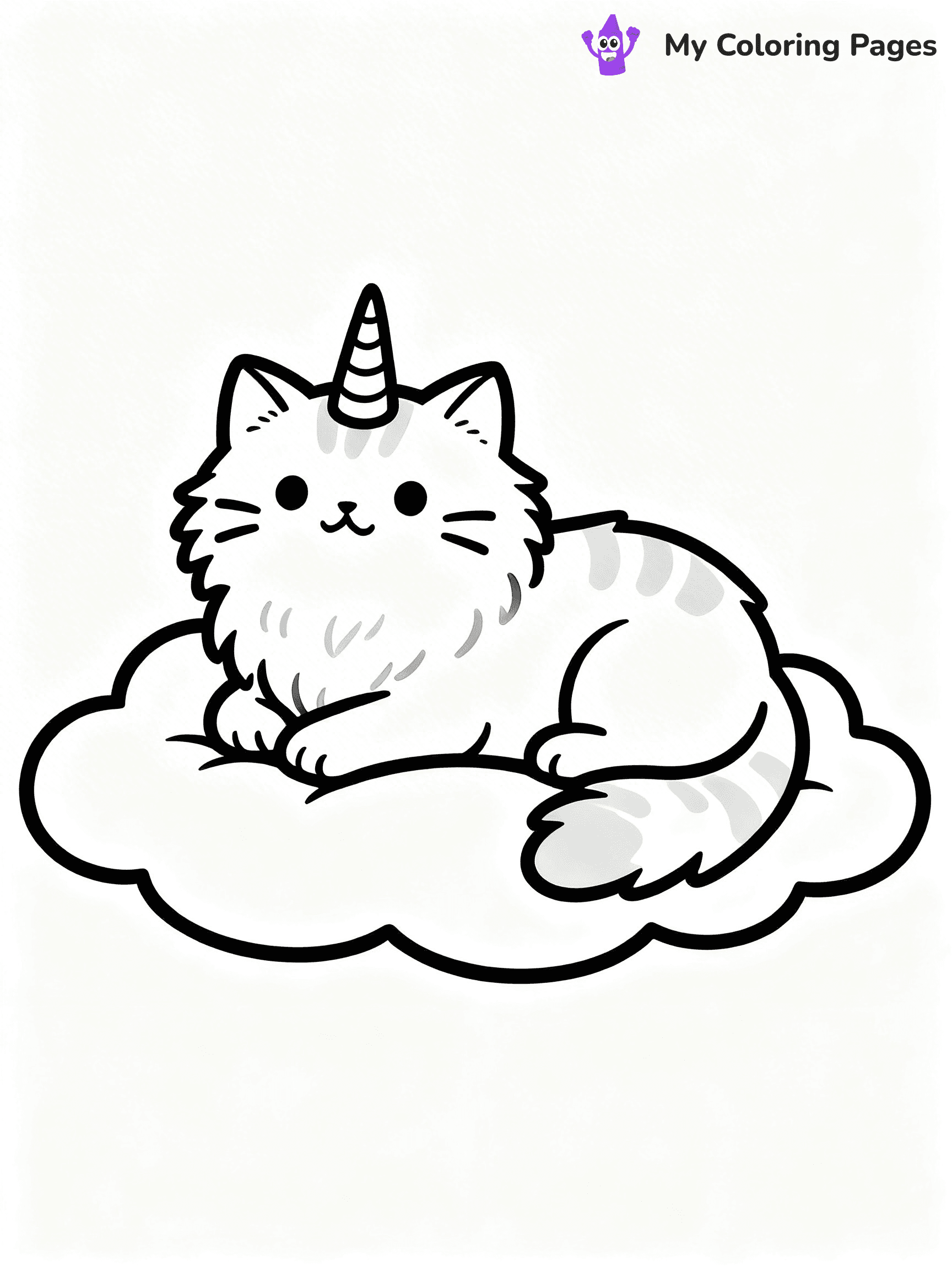 Kitty Unicorn Coloring Pages - 22
