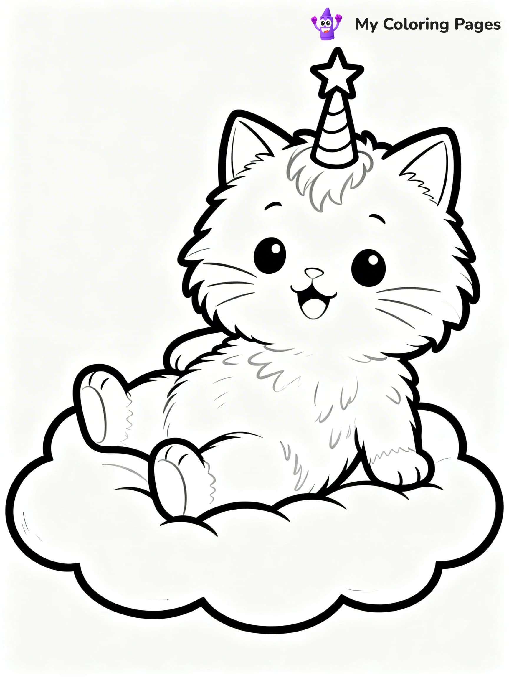 Kitty Unicorn Coloring Pages - 20