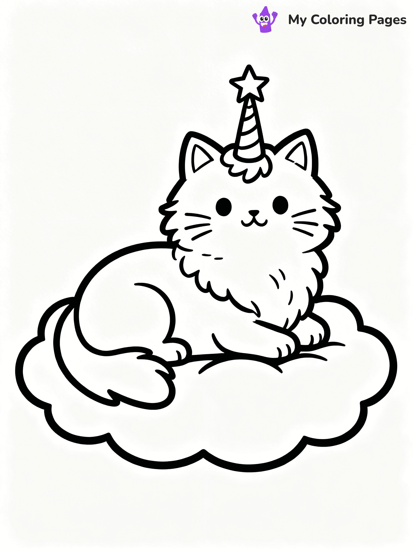Kitty Unicorn Coloring Pages - 18