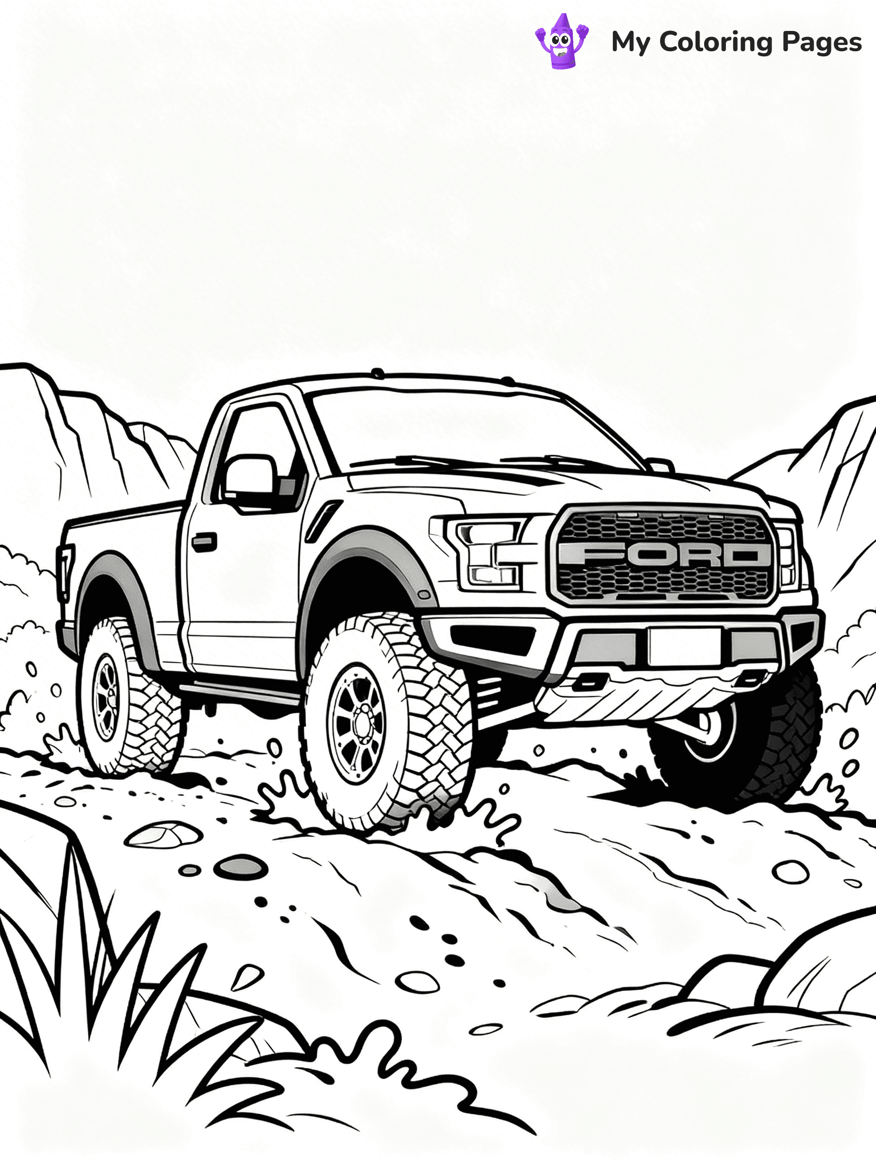 Ford Raptor Coloring Pages - 55