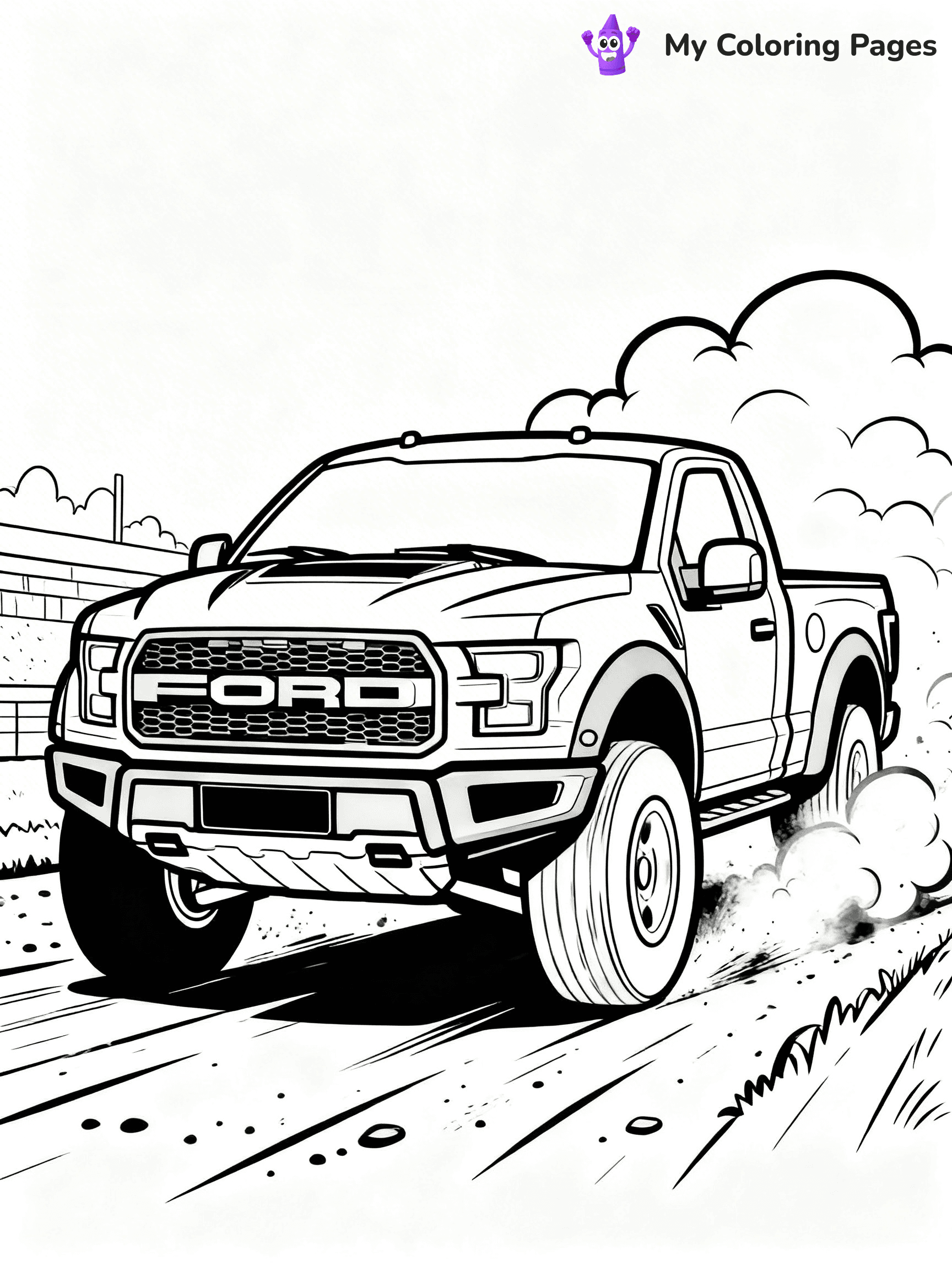 Ford Raptor Coloring Pages - 51