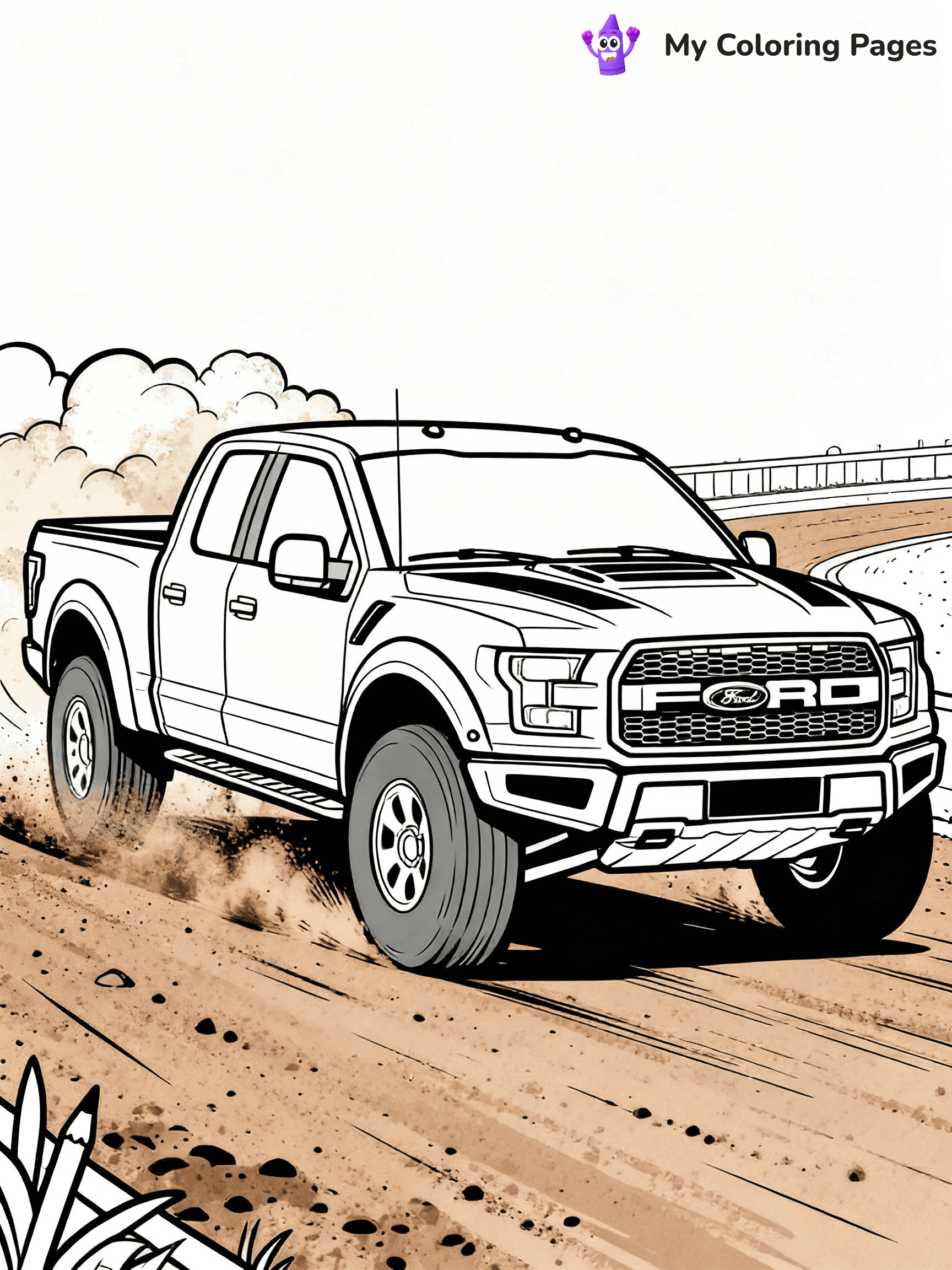Ford Raptor Coloring Pages - 49