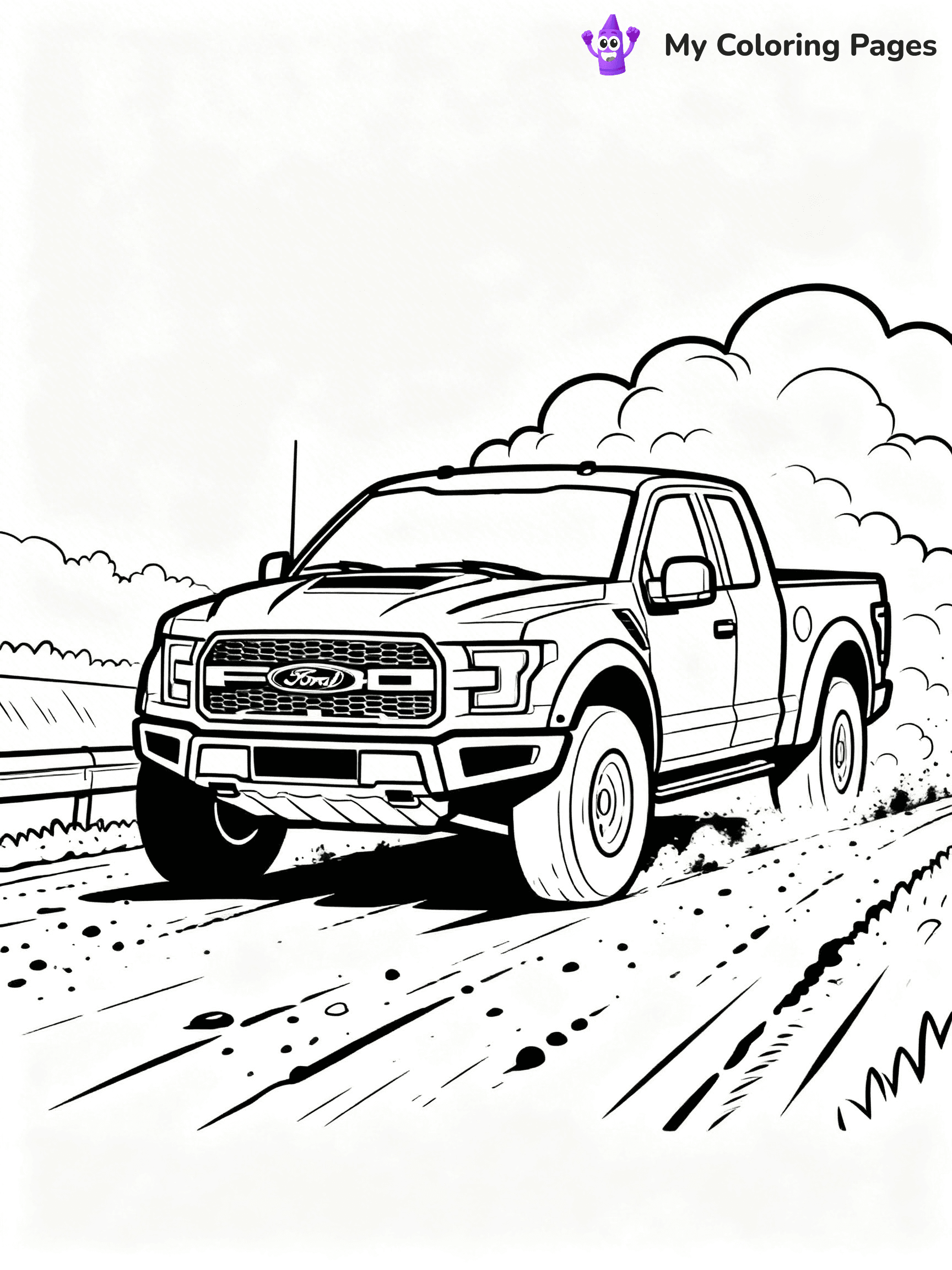 Ford Raptor Coloring Pages - 48