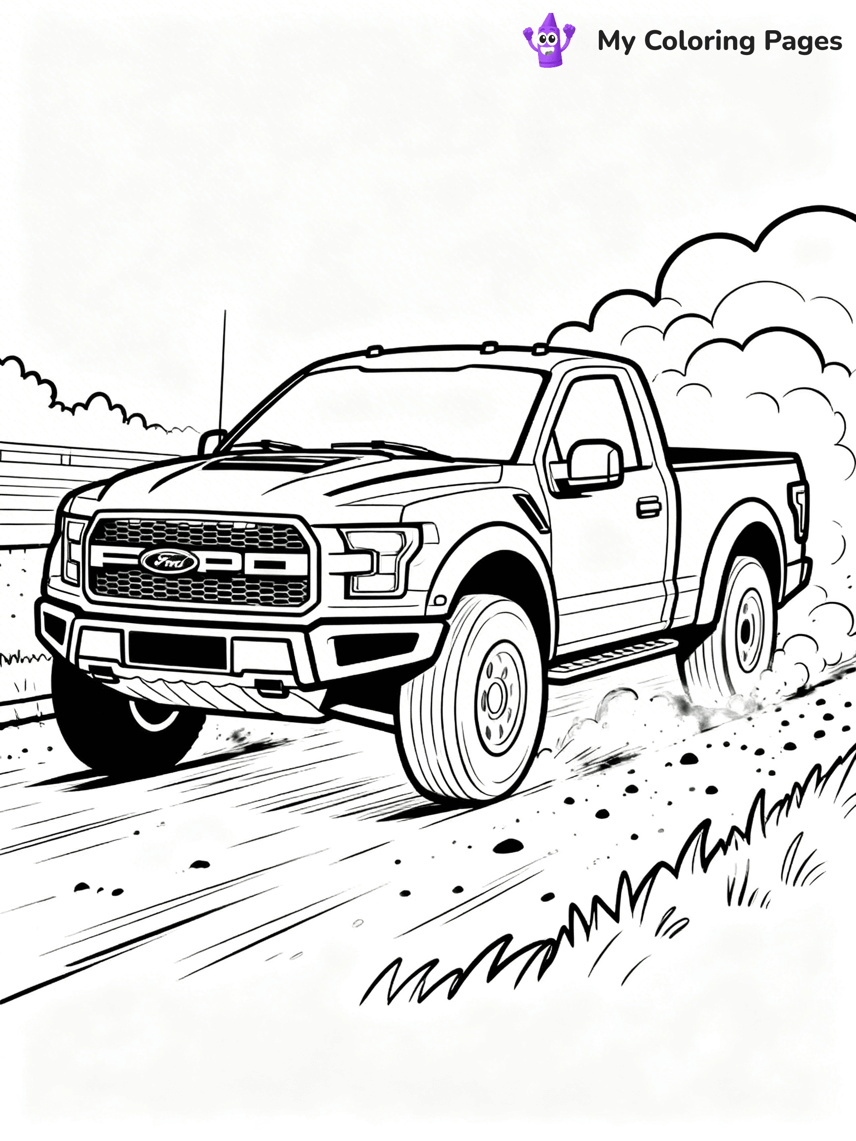 Ford Raptor Coloring Pages - 46