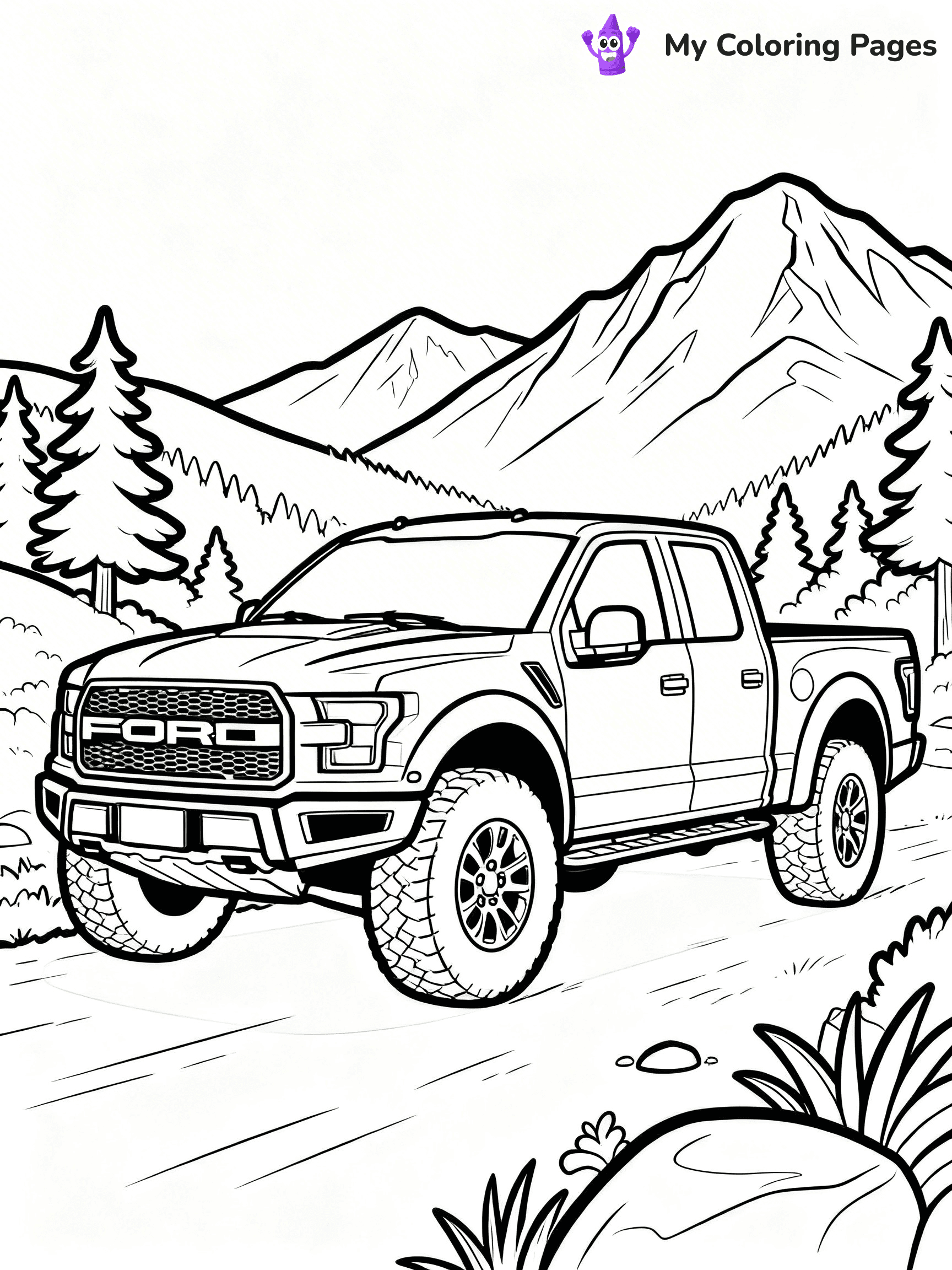 Ford Raptor Coloring Pages - 44