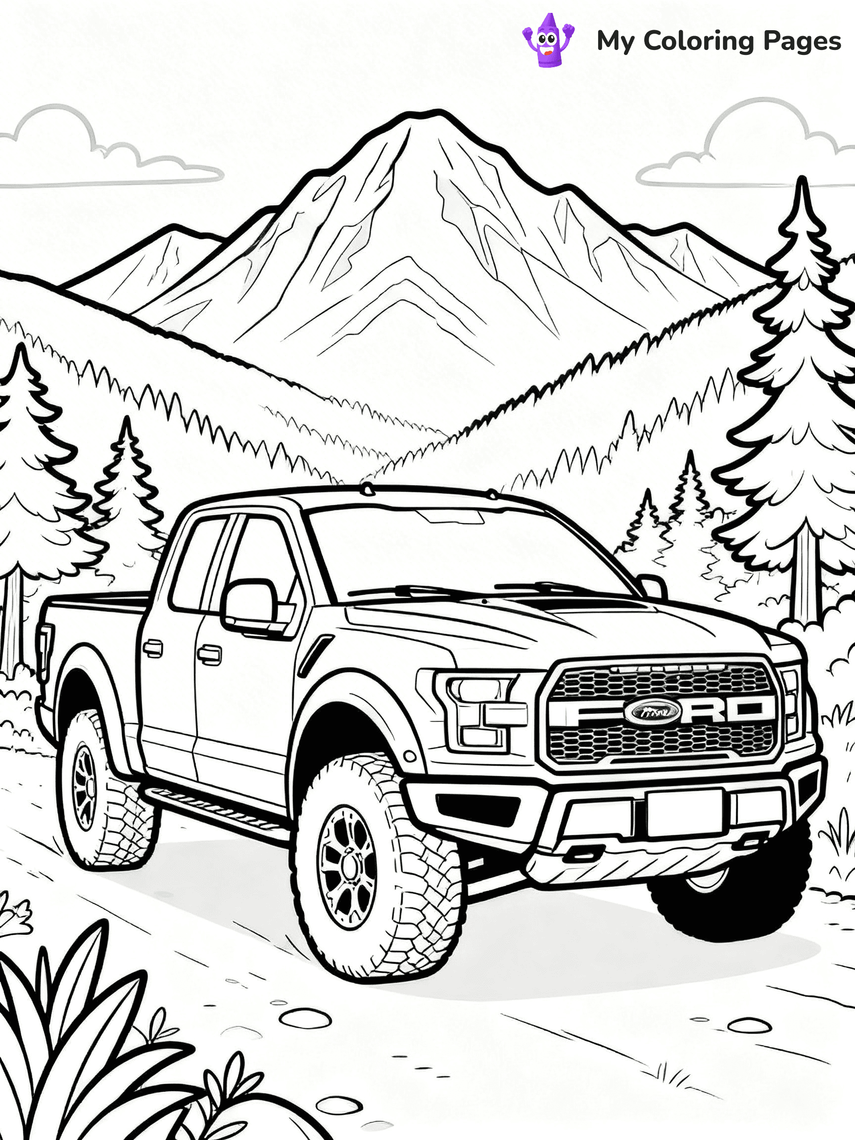Ford Raptor Coloring Pages - 42