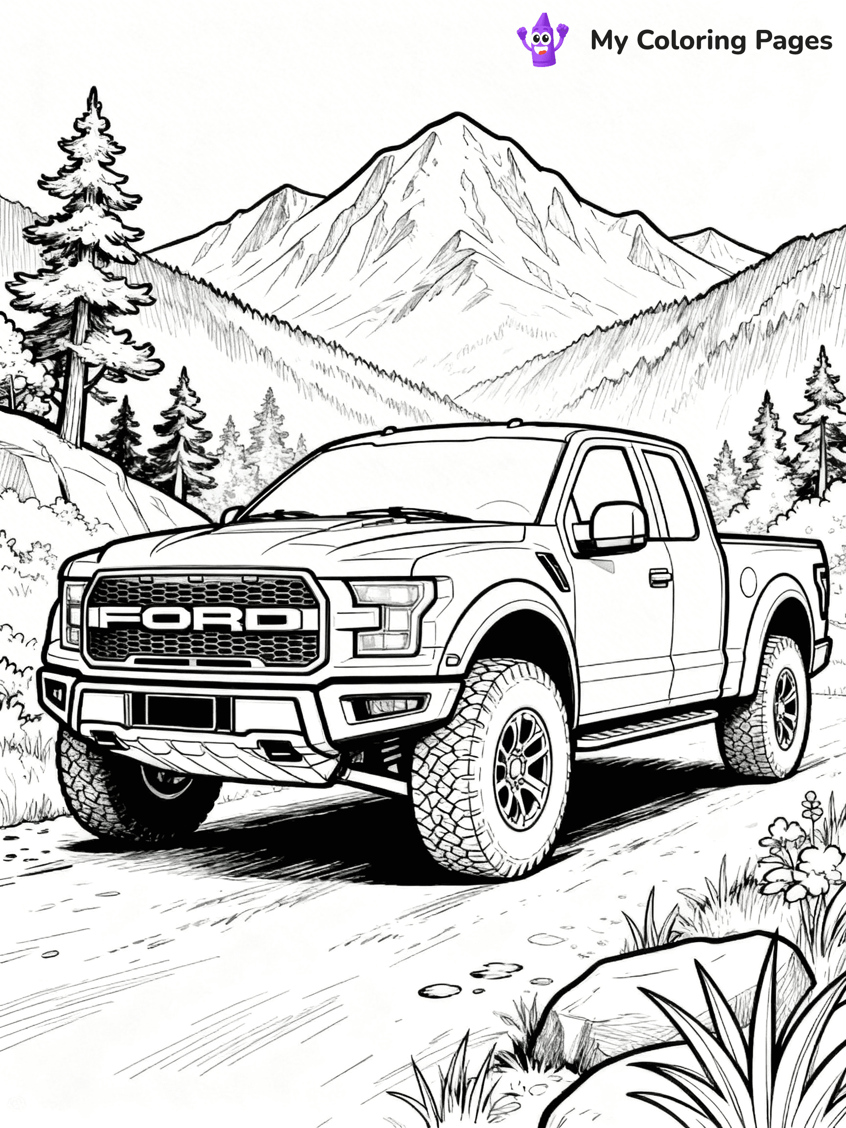 Ford Raptor Coloring Pages - 41