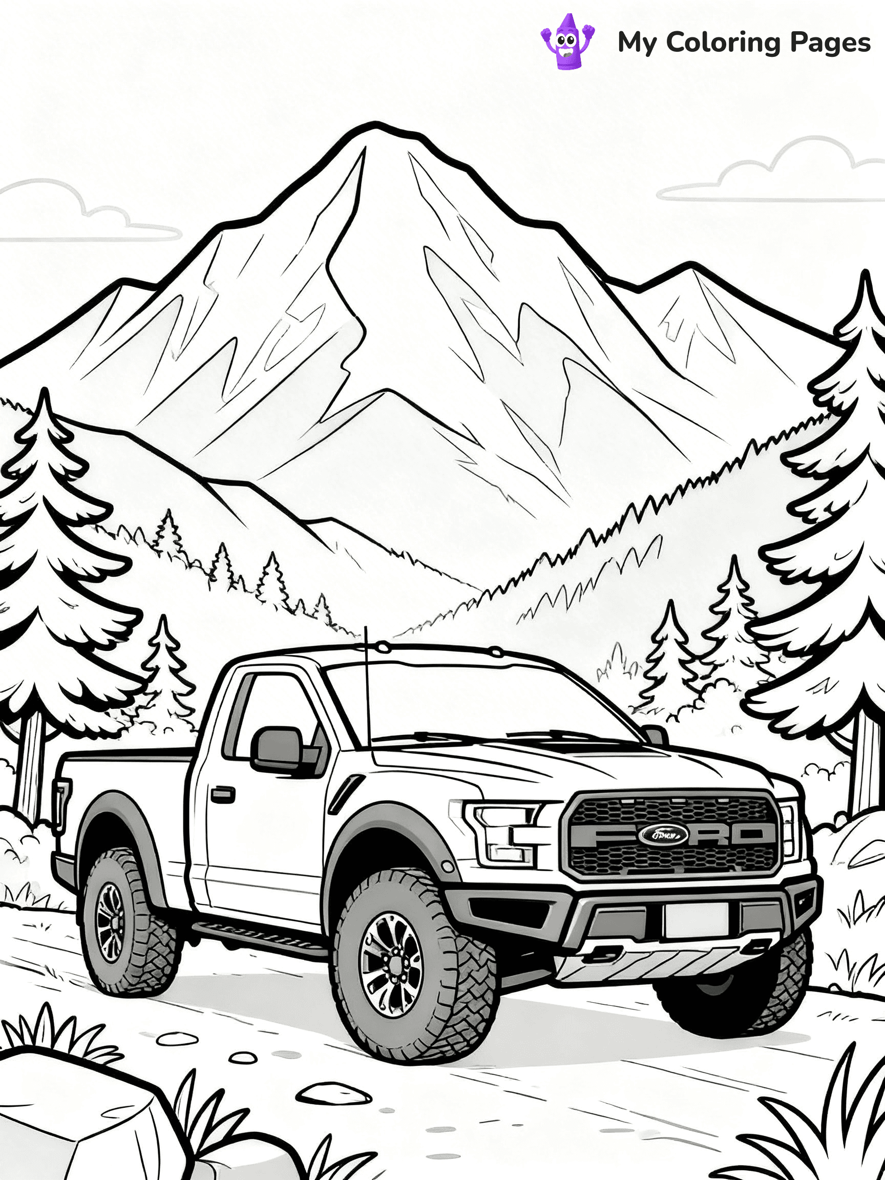 Ford Raptor Coloring Pages - 40