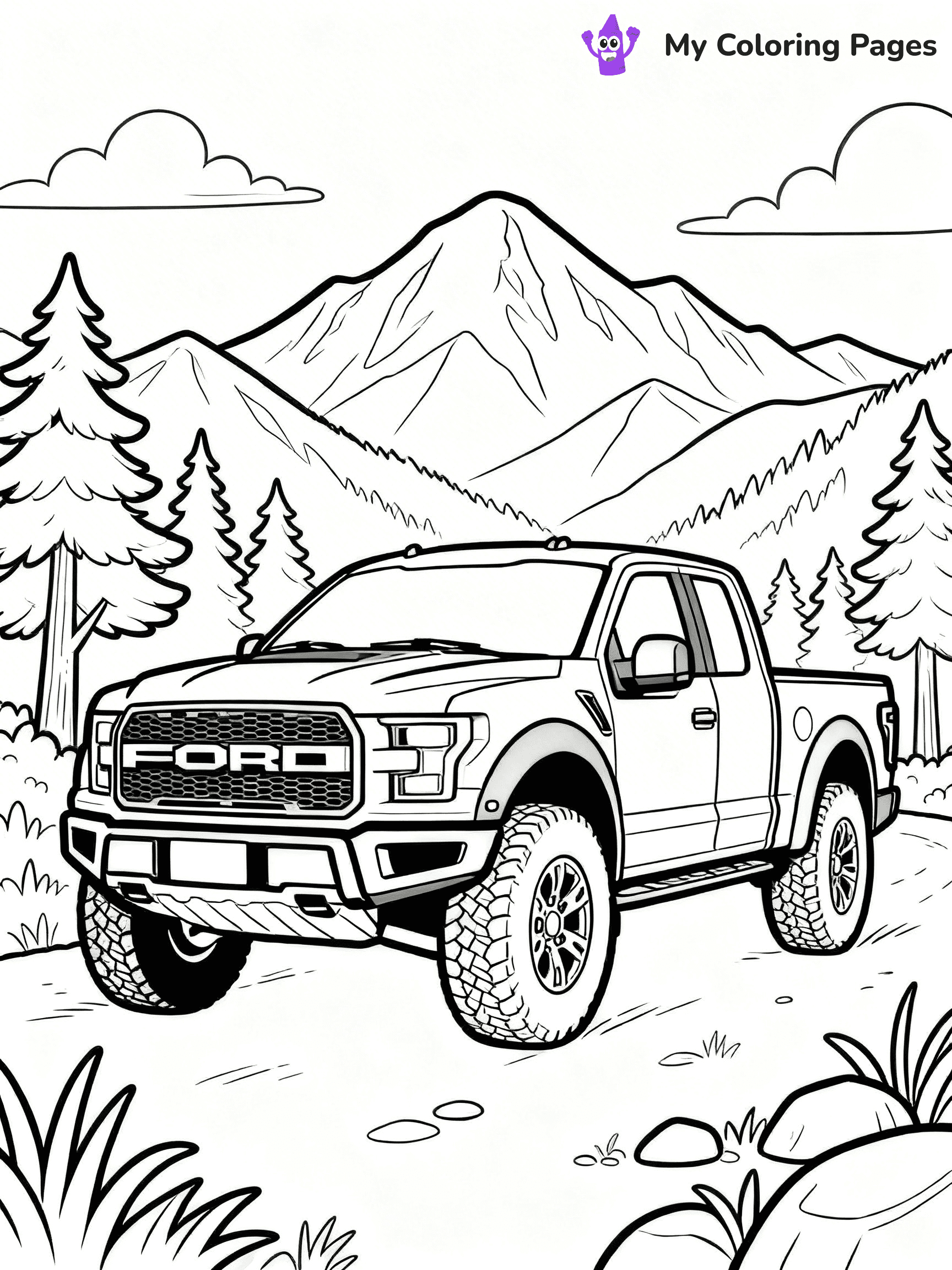 Ford Raptor Coloring Pages - 38