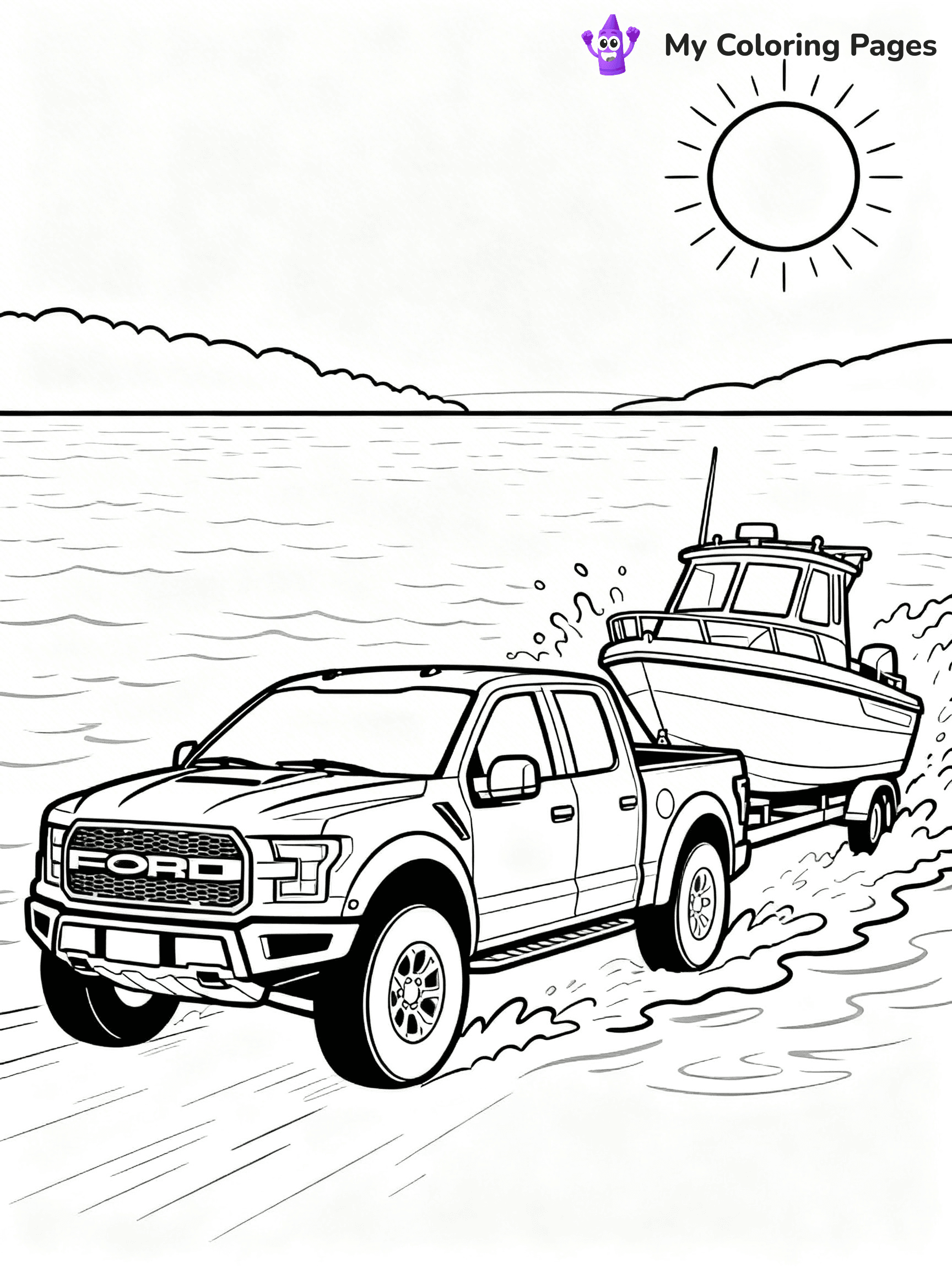 Ford Raptor Coloring Pages - 36