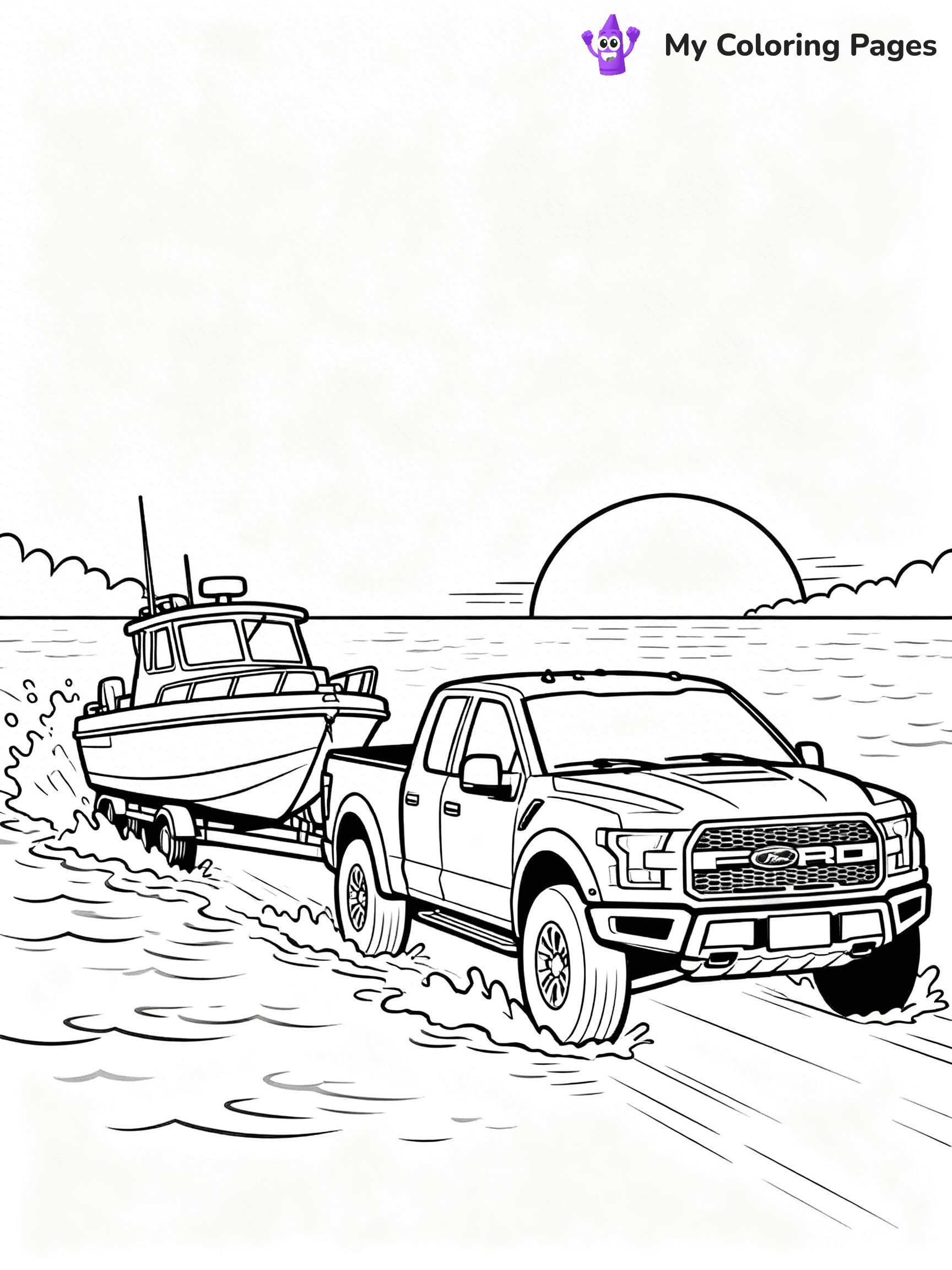 Ford Raptor Coloring Pages - 35