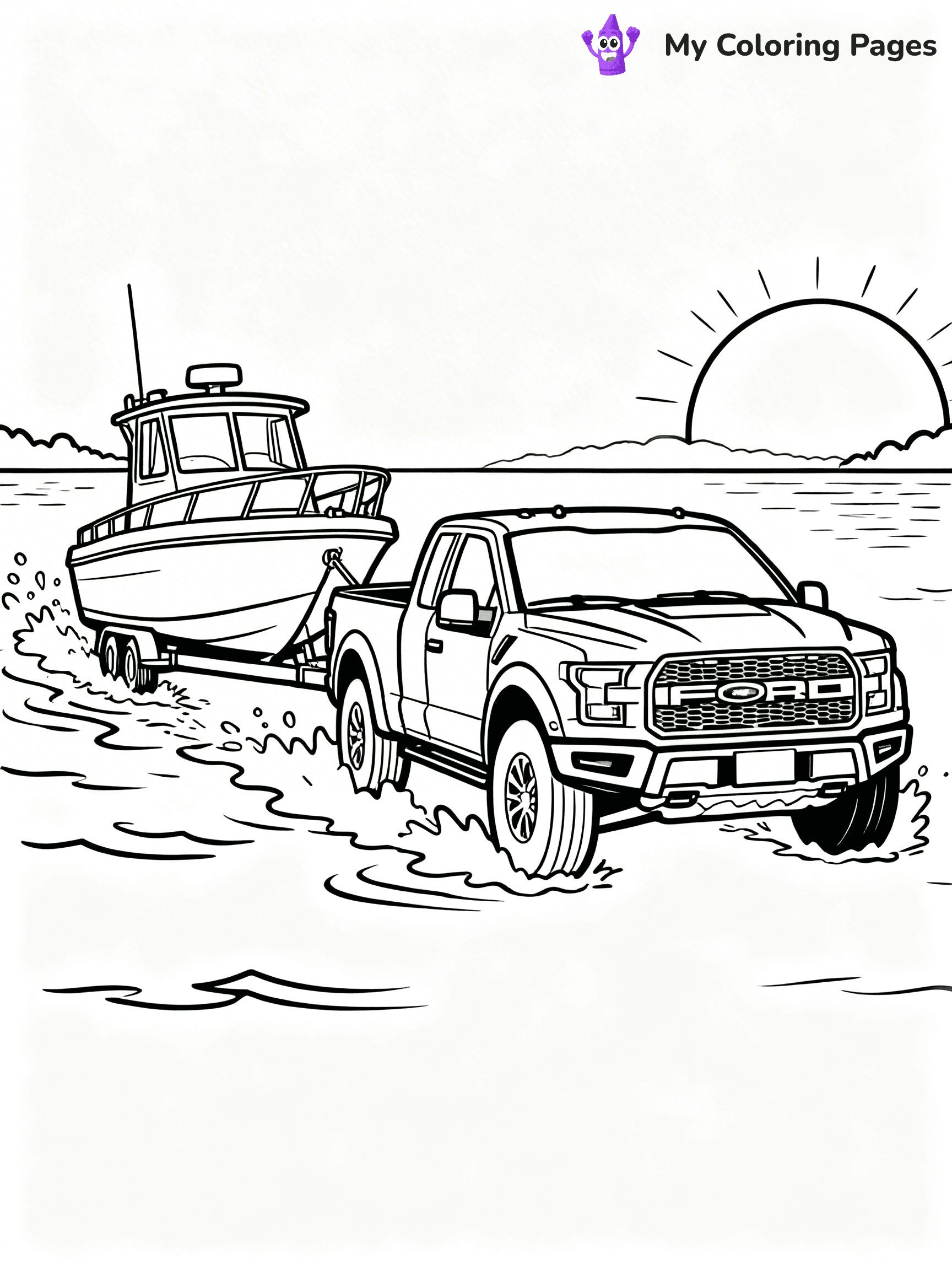 Ford Raptor Coloring Pages - 34