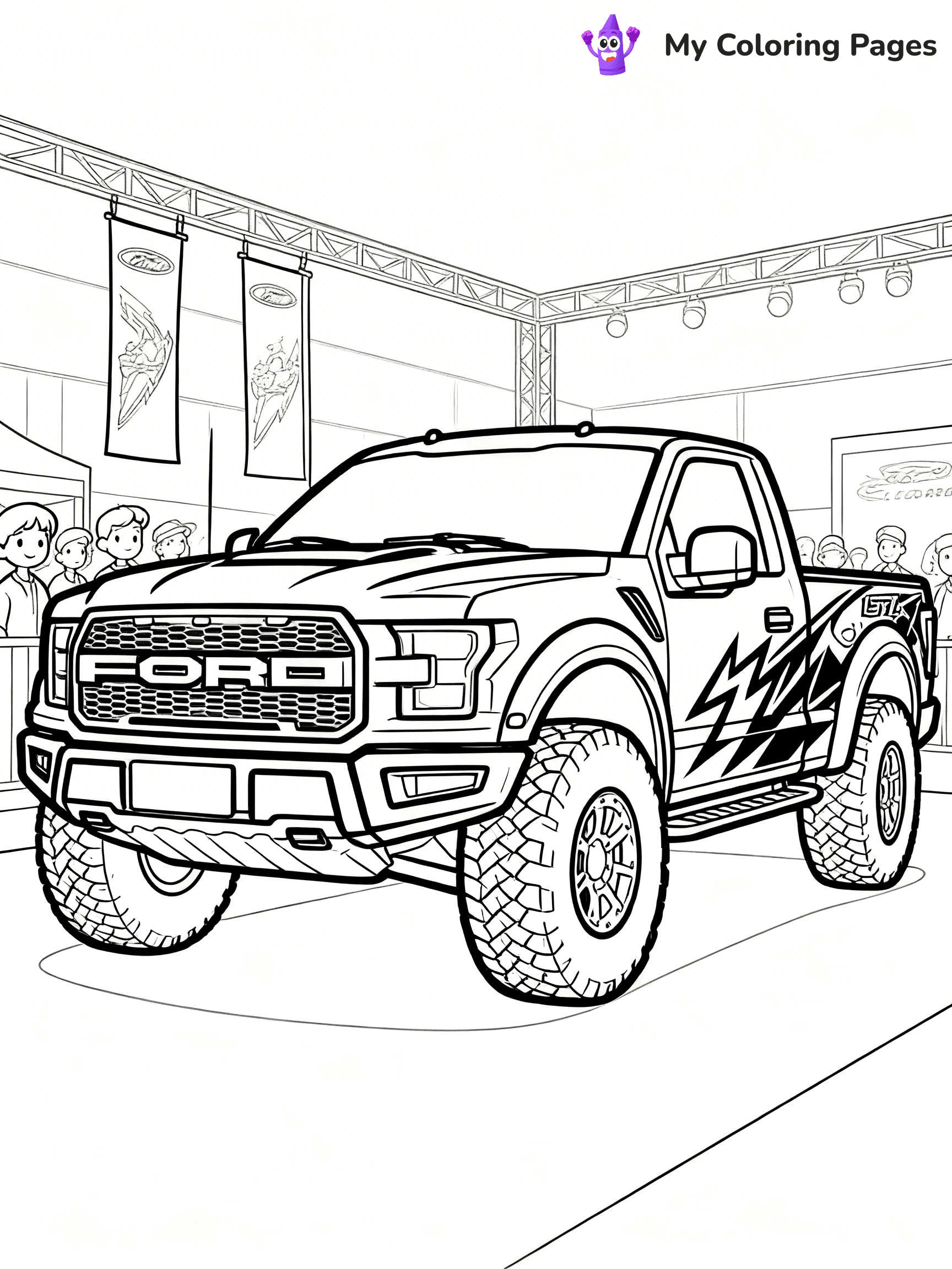 Ford Raptor Coloring Pages - 31