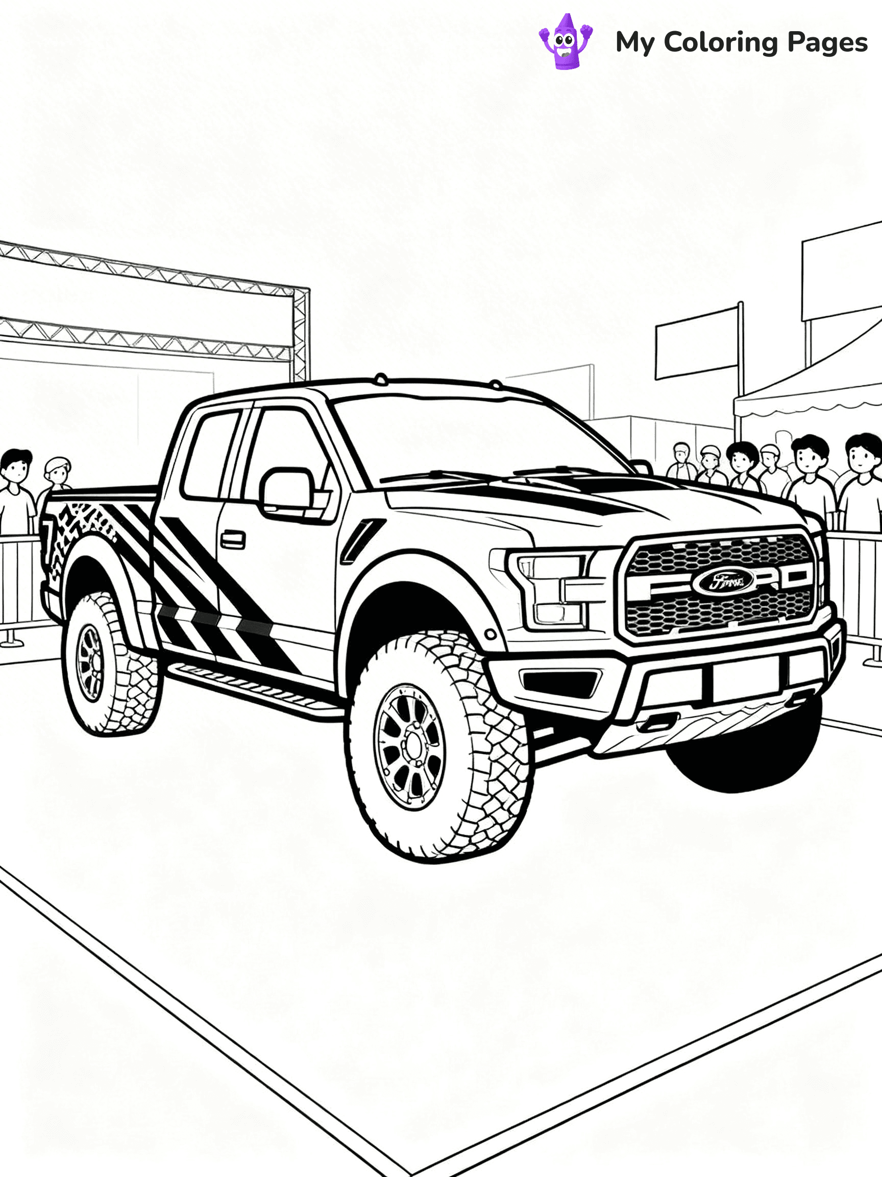 Ford Raptor Coloring Pages - 30