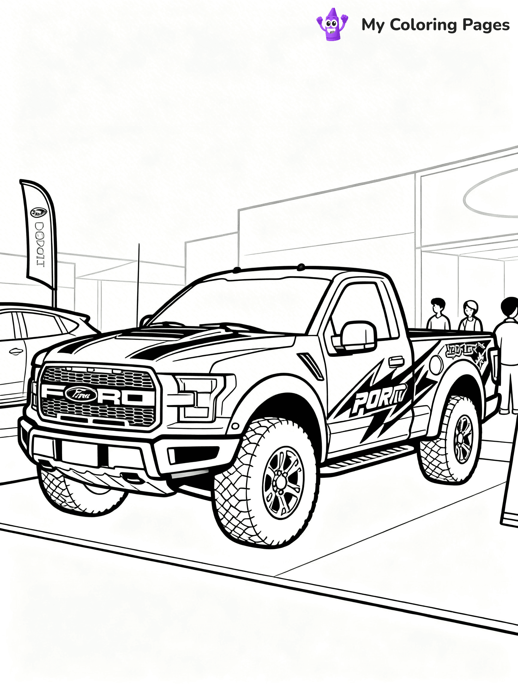 Ford Raptor Coloring Pages - 28