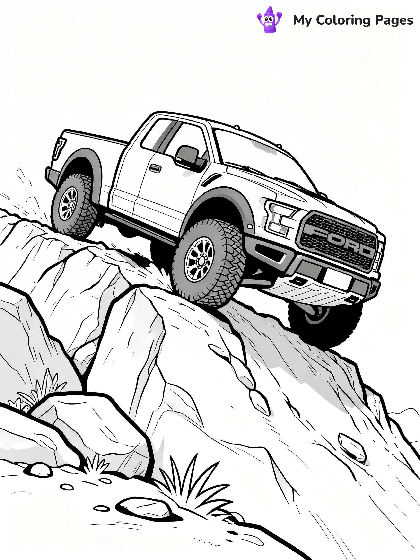 Ford Raptor Coloring Pages - 26