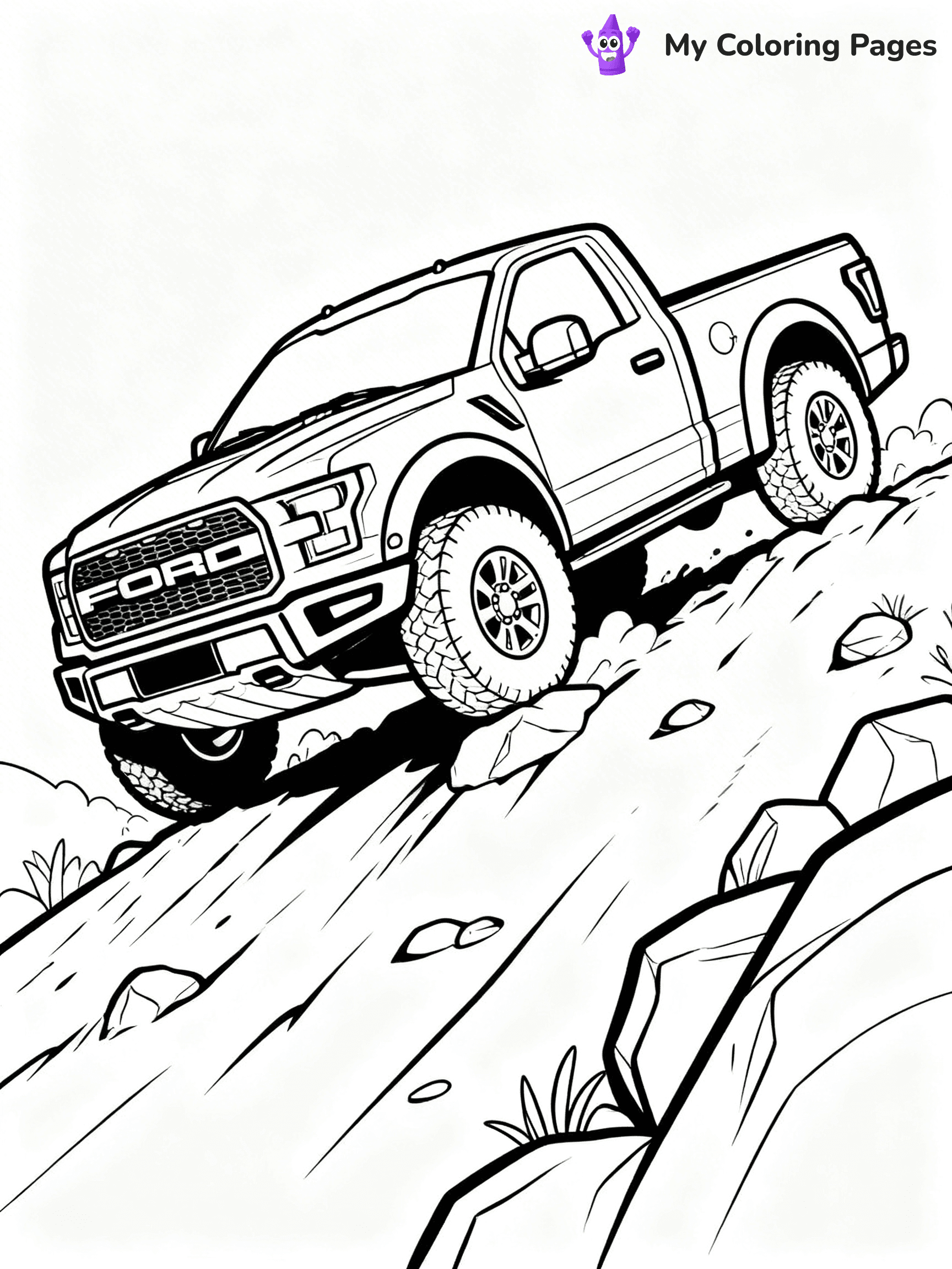 Ford Raptor Coloring Pages - 24