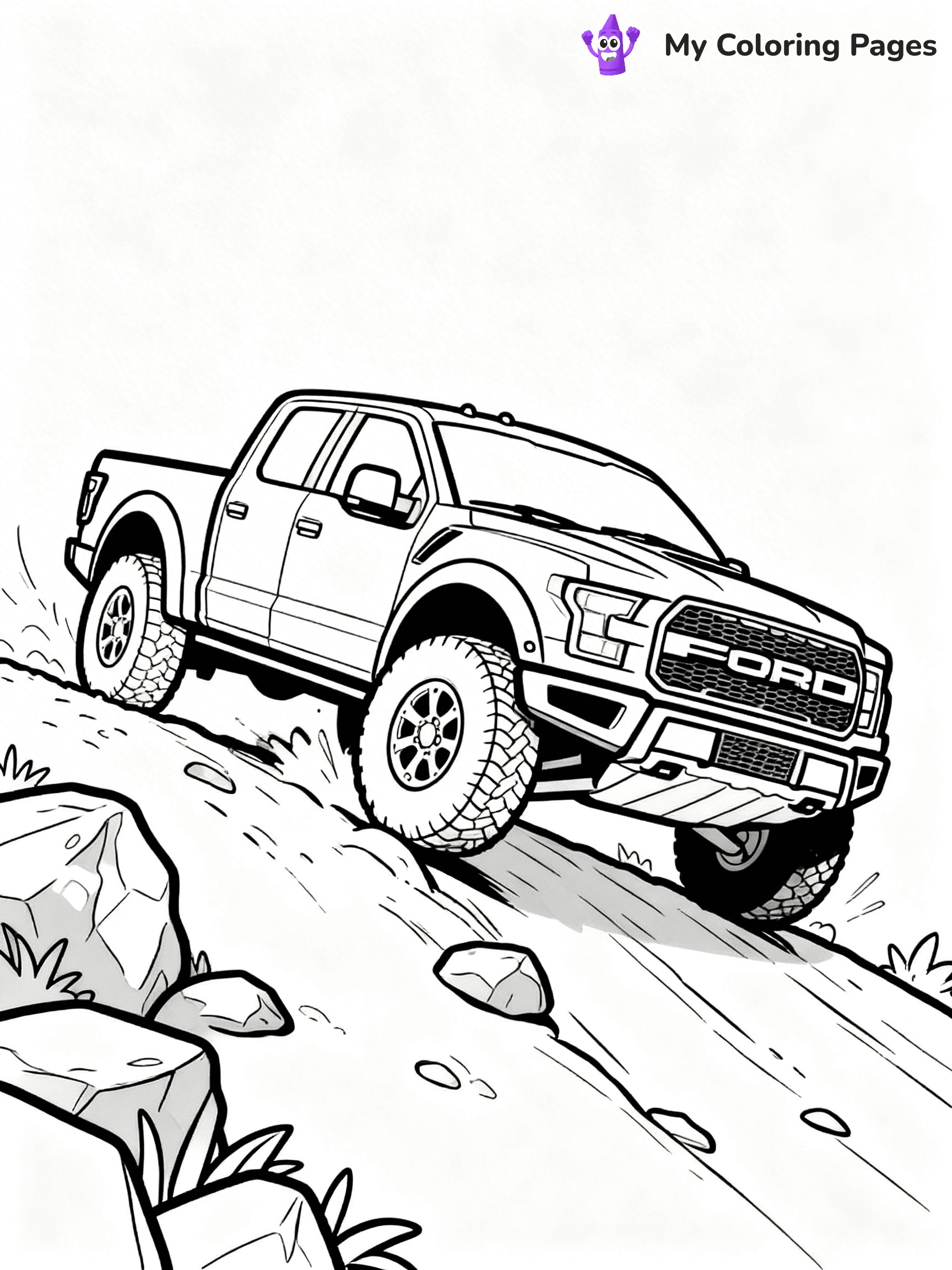 Ford Raptor Coloring Pages - 23