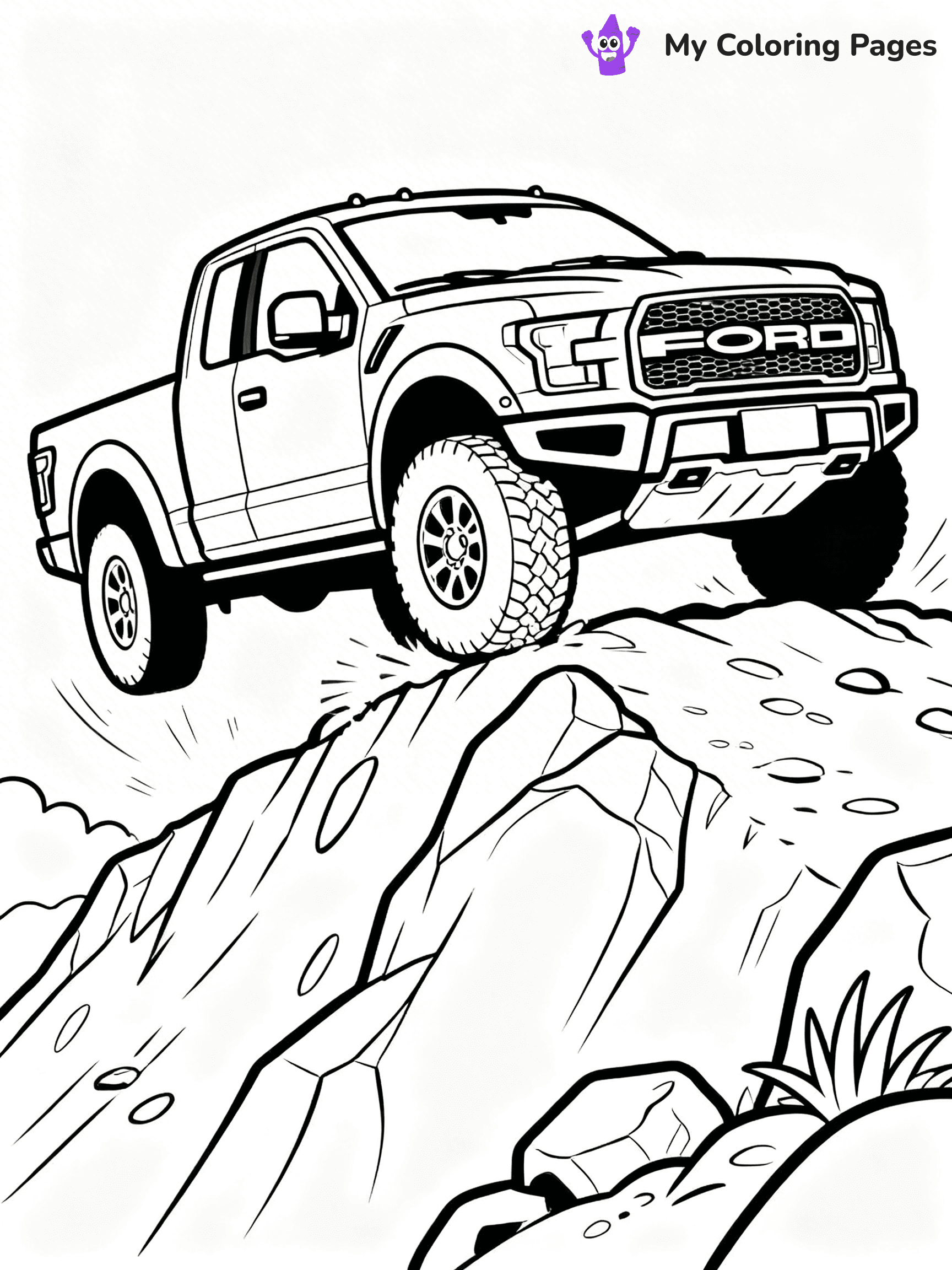 Ford Raptor Coloring Pages - 22