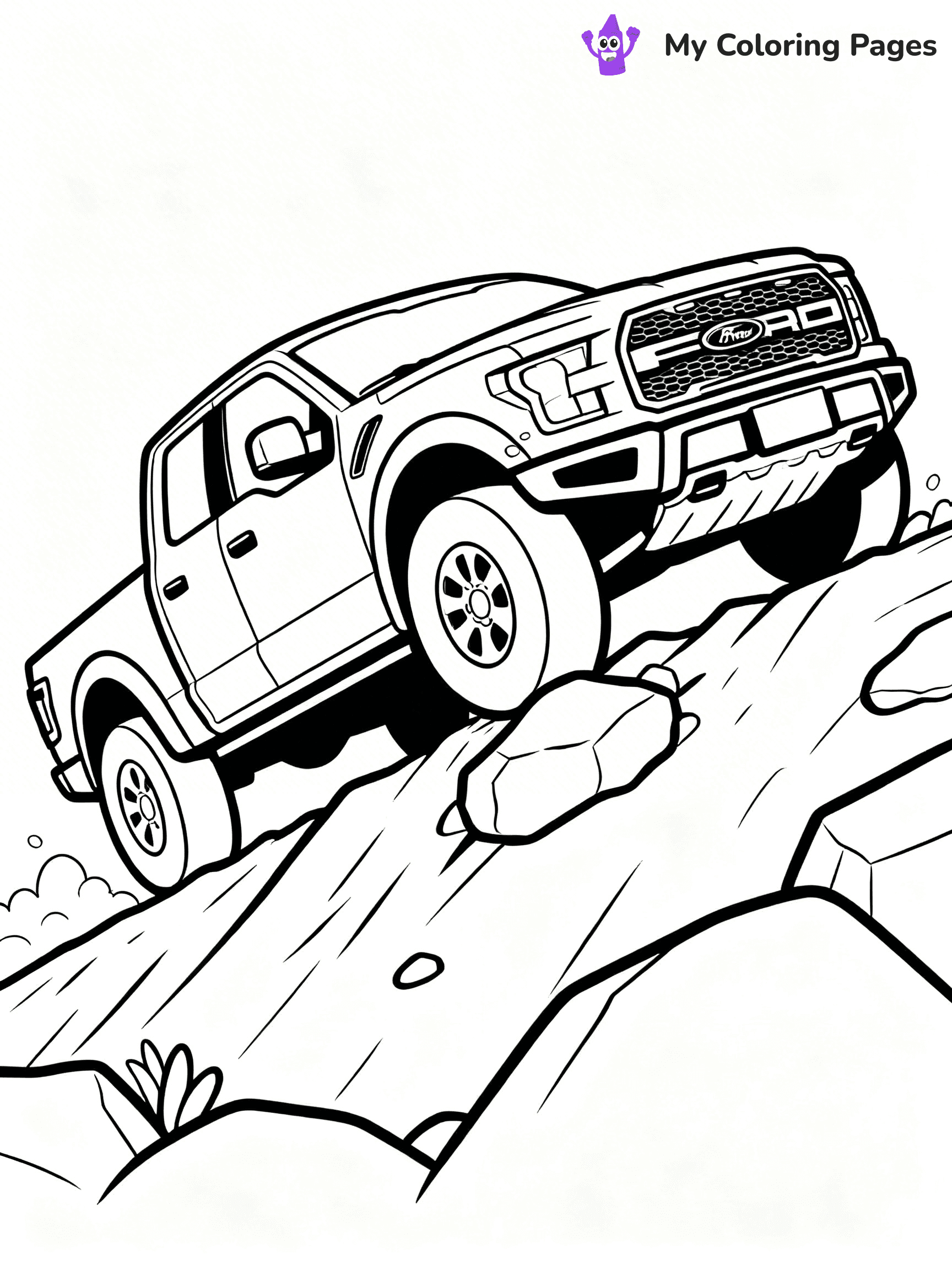 Ford Raptor Coloring Pages - 21