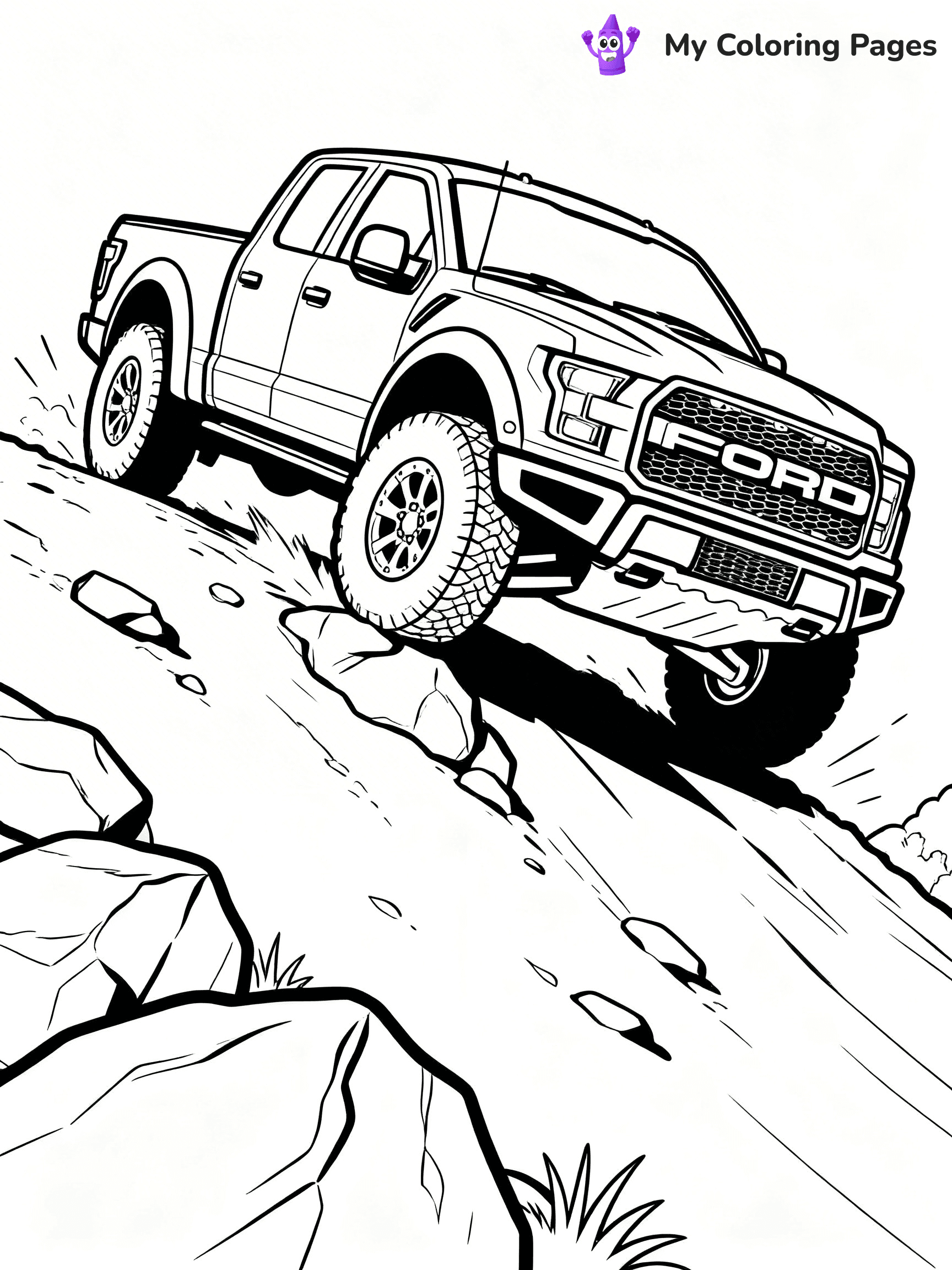 Ford Raptor Coloring Pages - 20