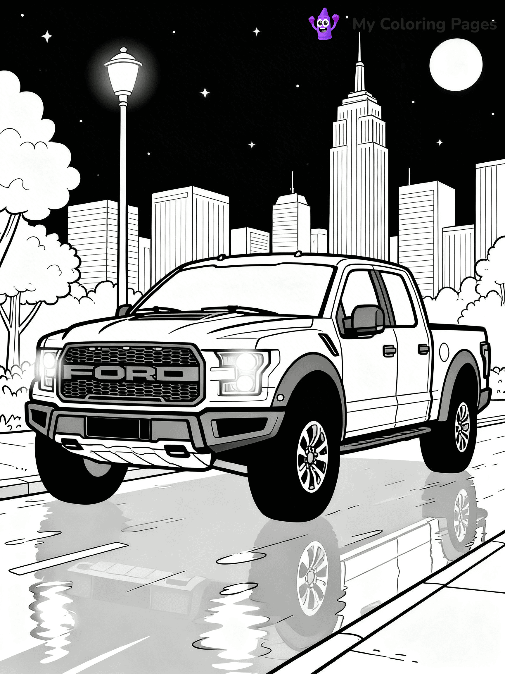 Ford Raptor Coloring Pages - 19
