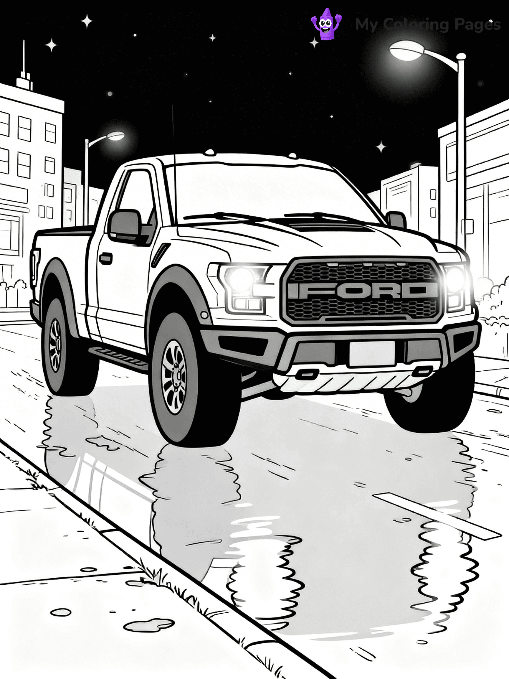 Ford Raptor Coloring Pages - 17
