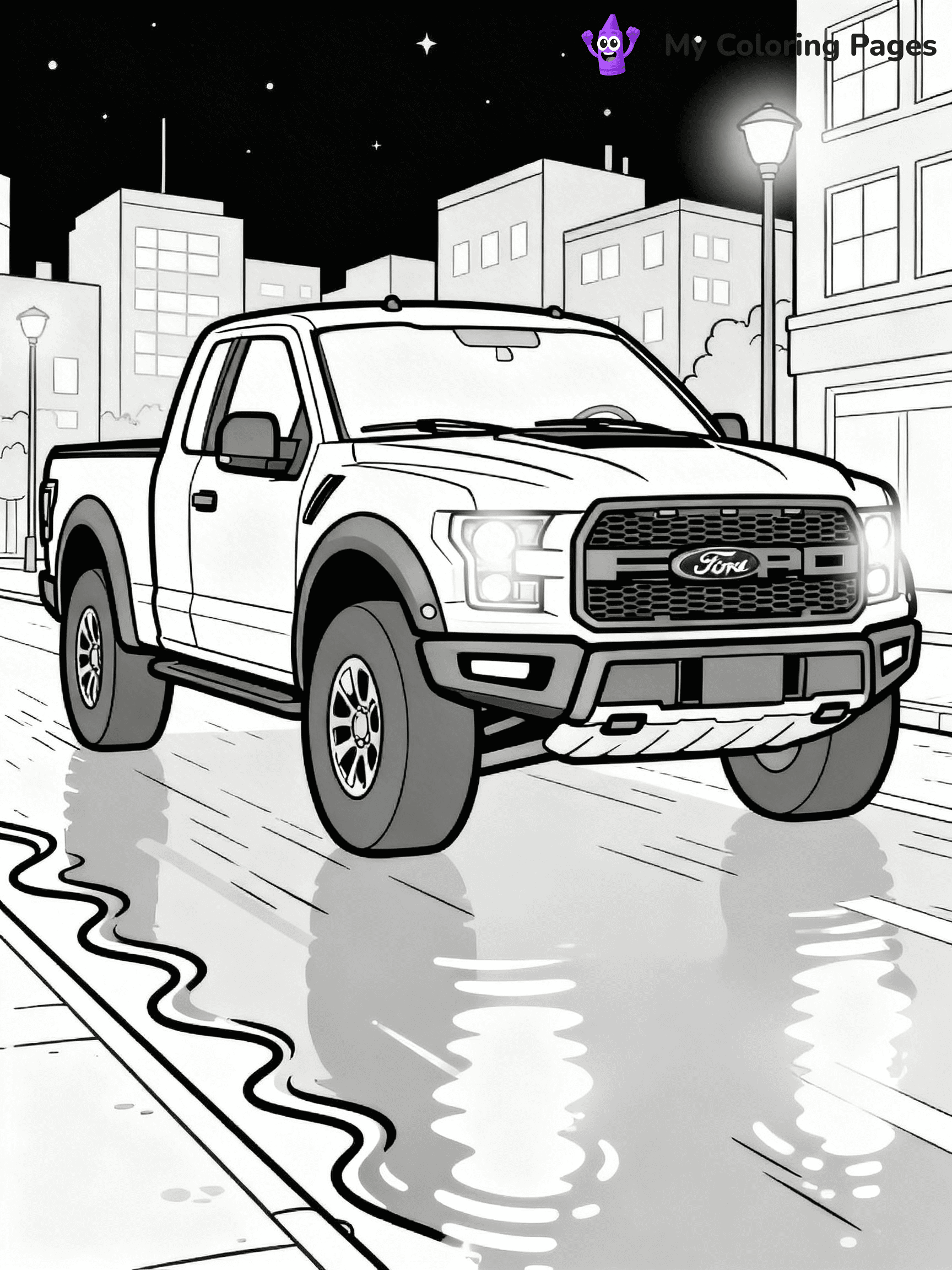 Ford Raptor Coloring Pages - 16