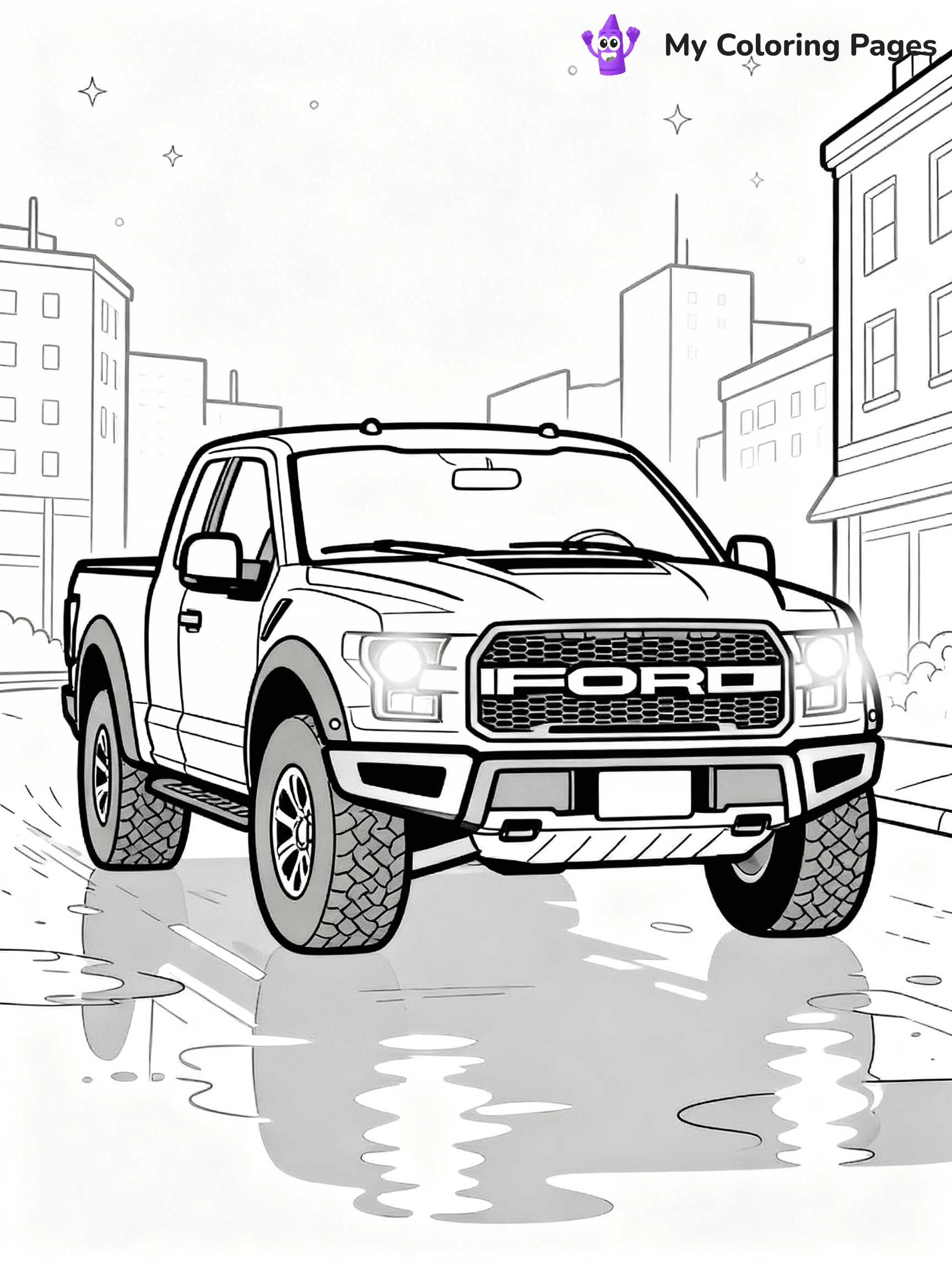 Ford Raptor Coloring Pages - 15