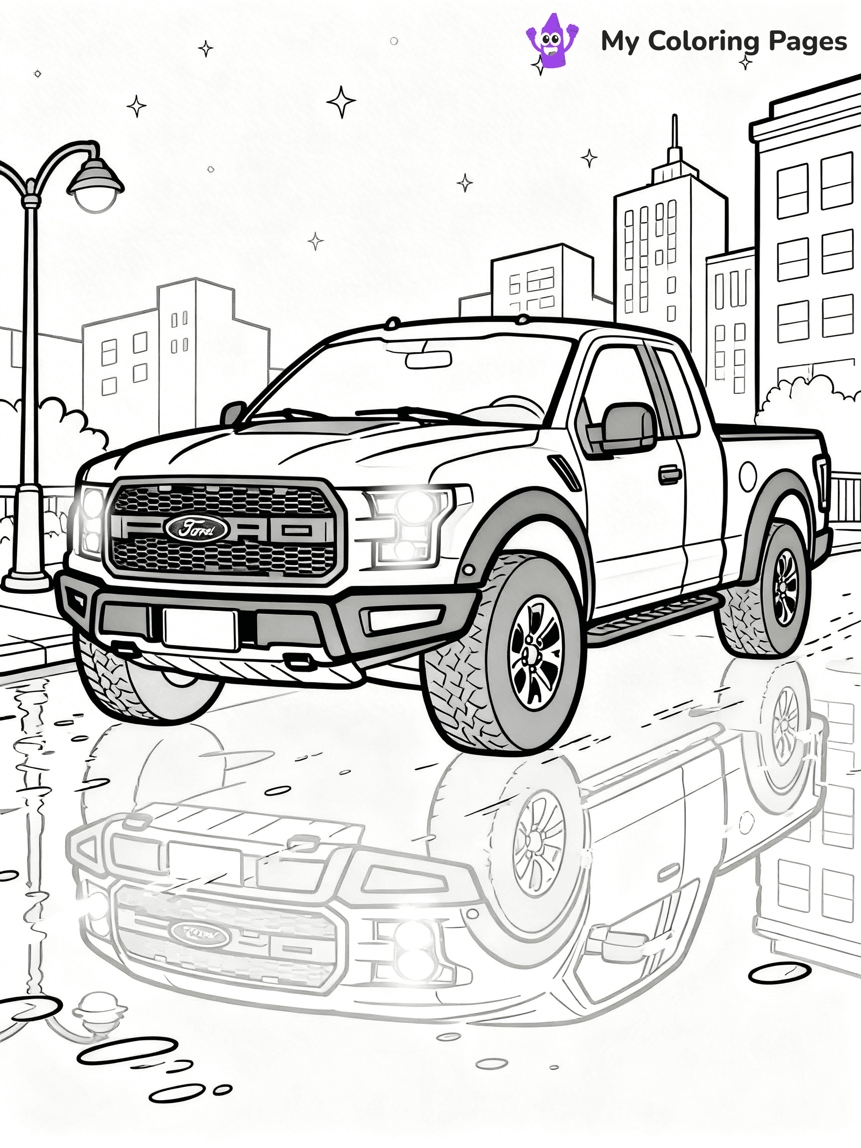 Ford Raptor Coloring Pages - 13