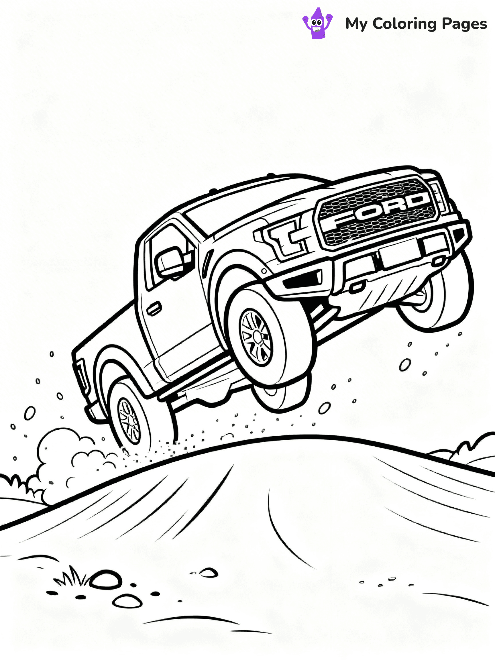 Ford Raptor Coloring Pages - 9