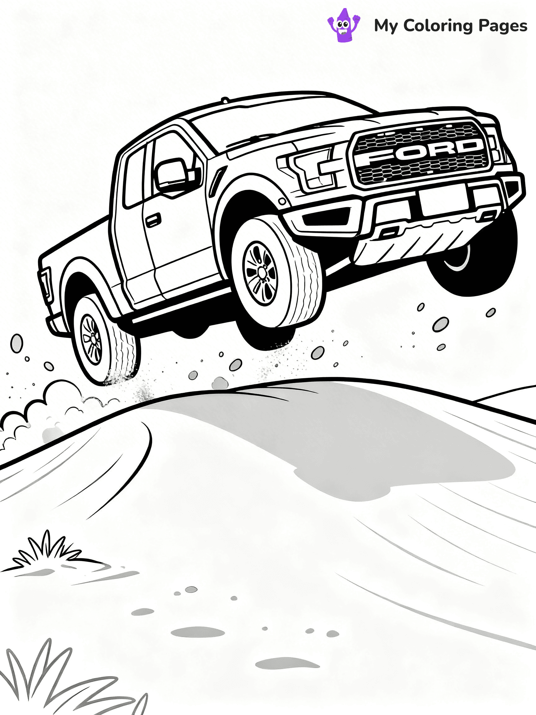 Ford Raptor Coloring Pages - 8