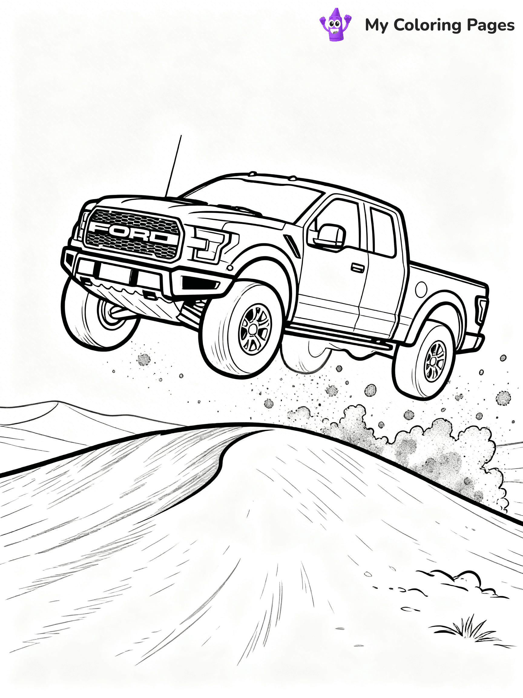 Ford Raptor Coloring Pages - 7