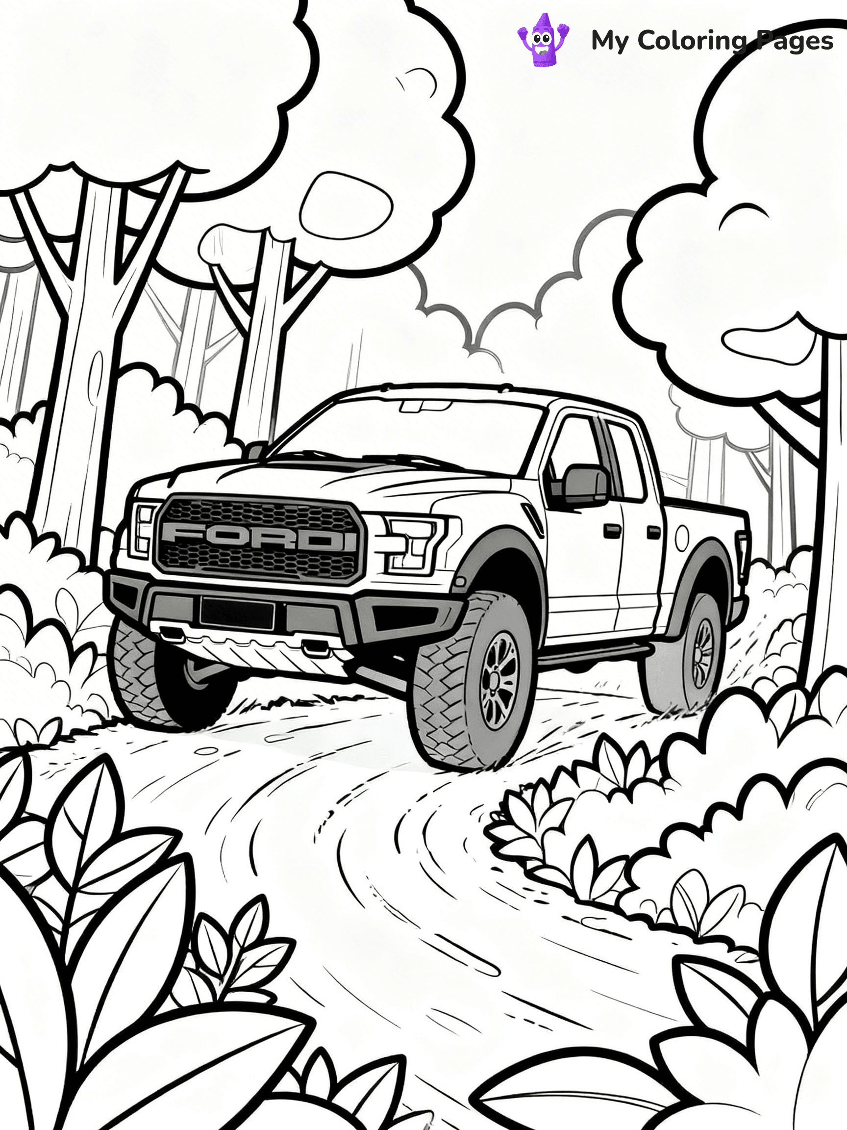 Ford Raptor Coloring Pages - 6