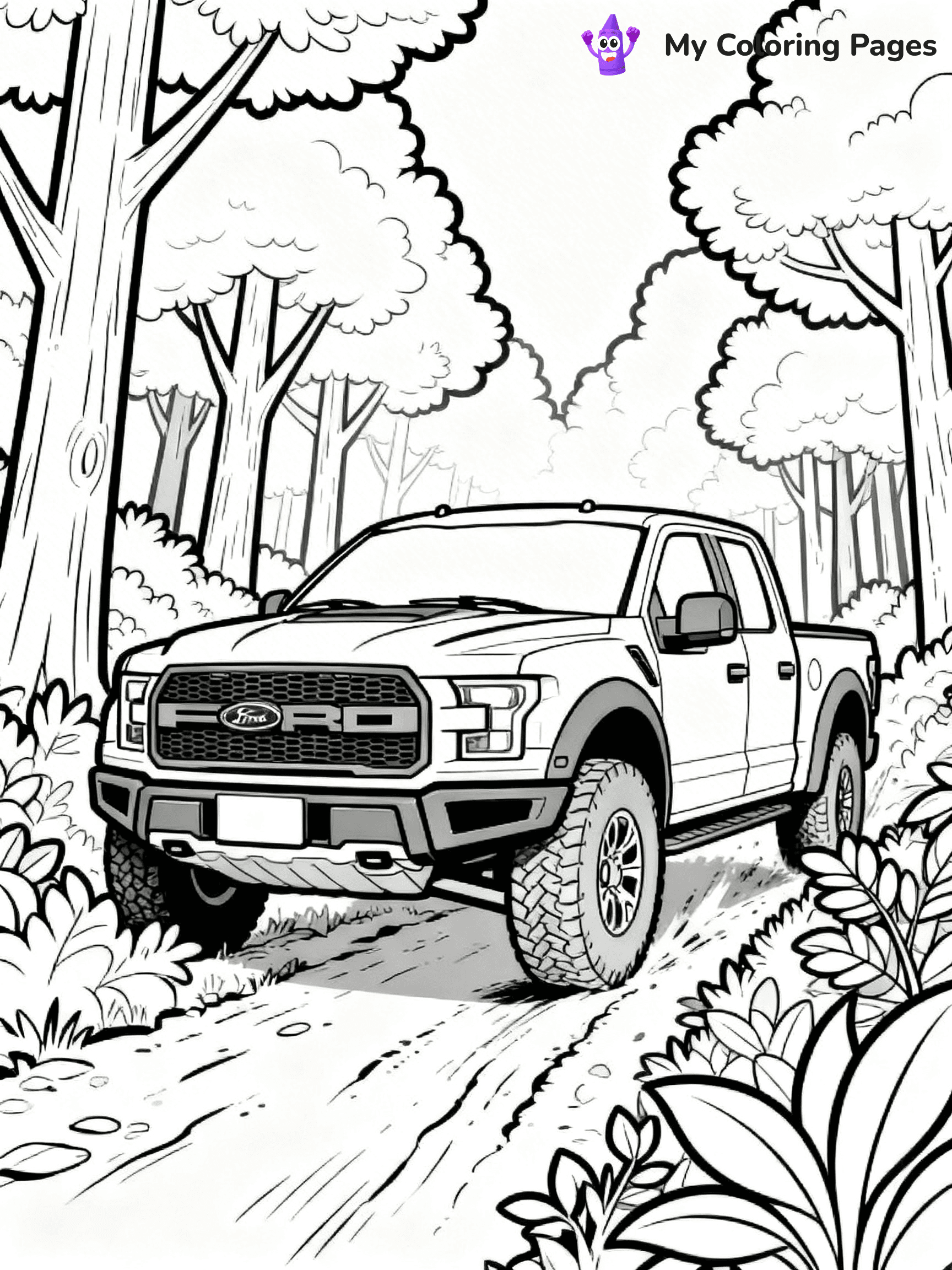 Ford Raptor Coloring Pages - 5