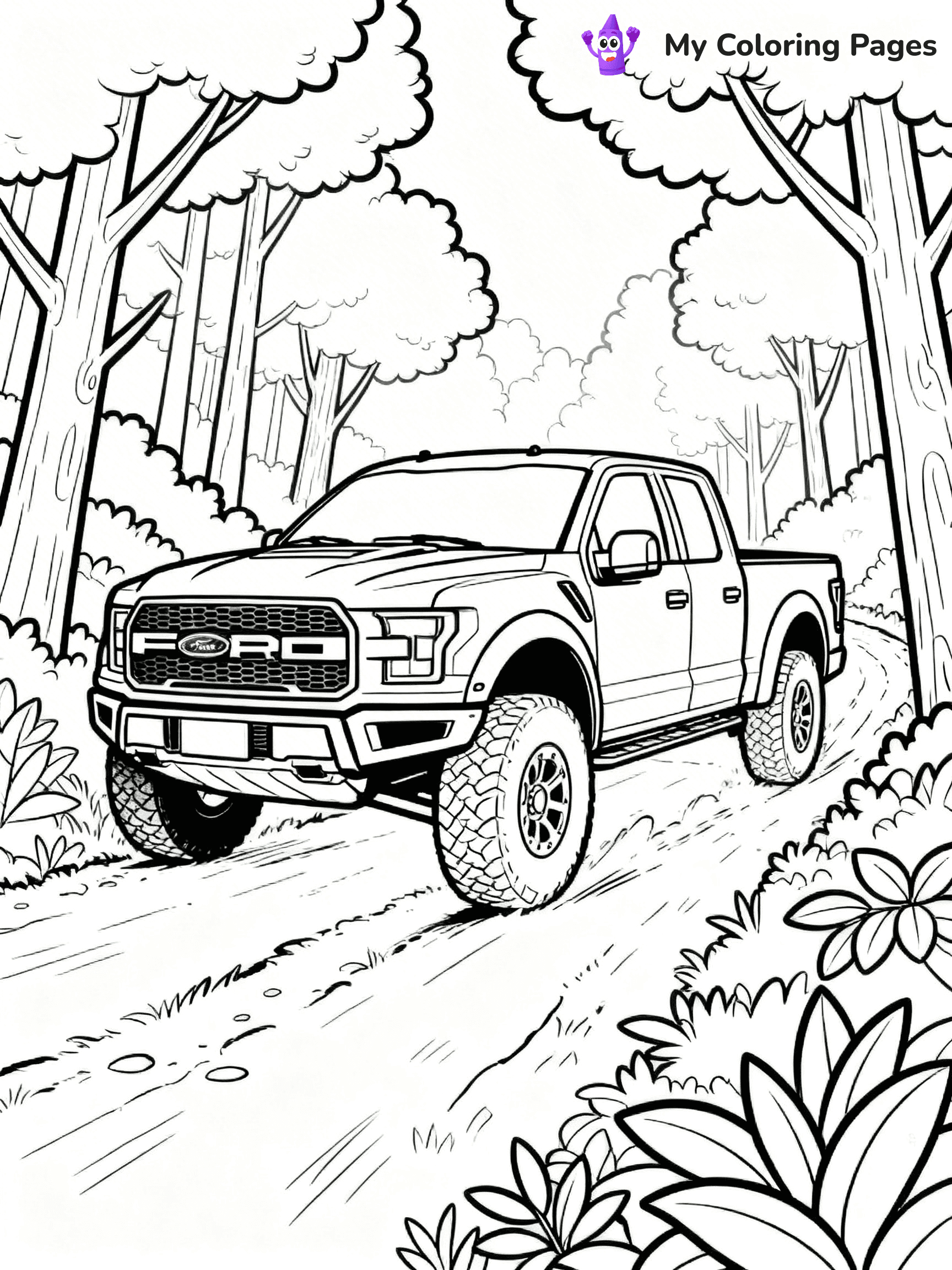 Ford Raptor Coloring Pages - 4