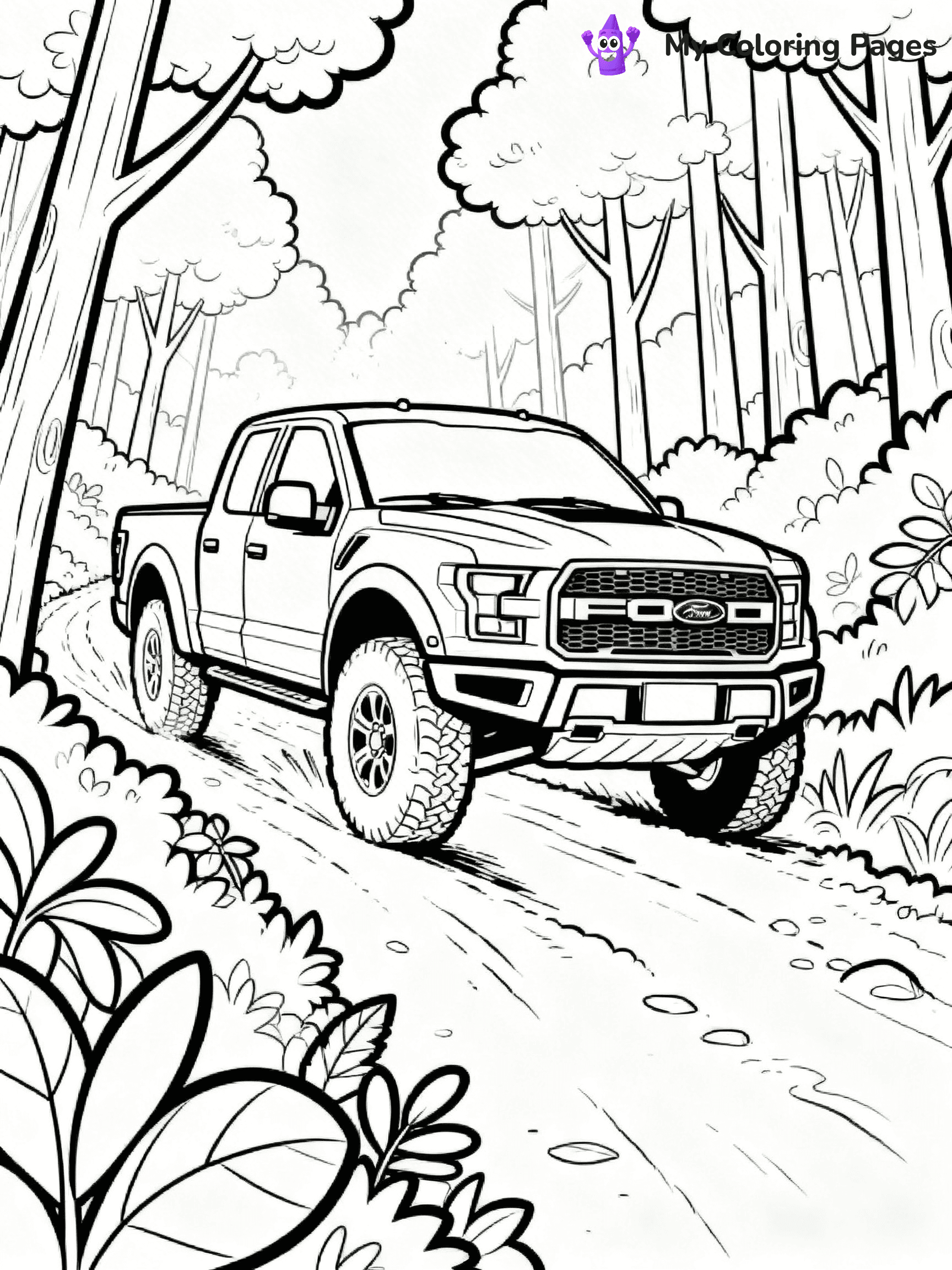 Ford Raptor Coloring Pages - 2