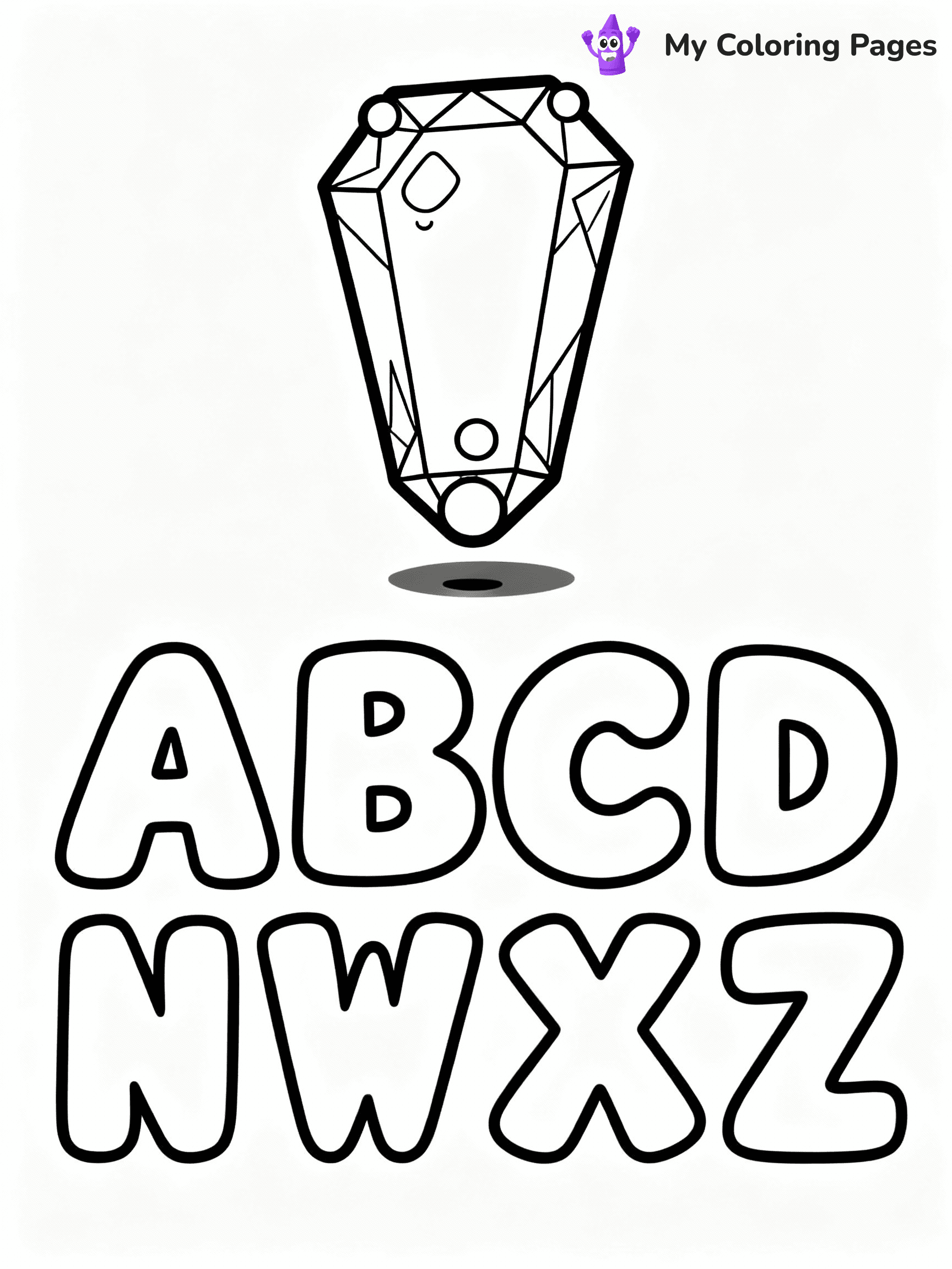 Alphabet Lore Coloring Pages - 32