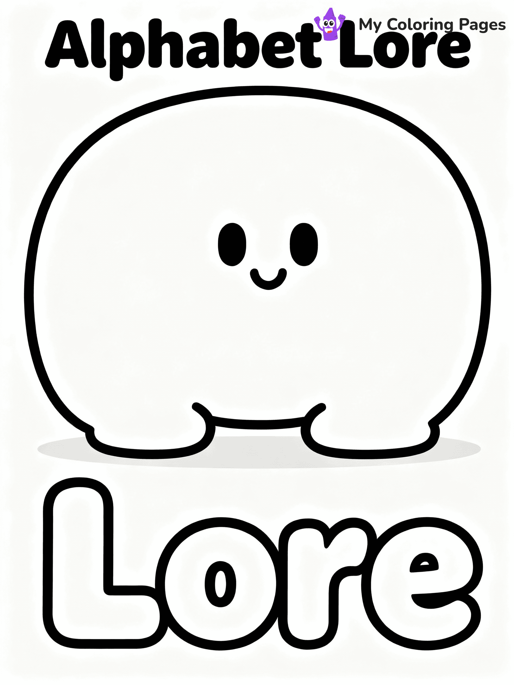 Alphabet Lore Coloring Pages - 28