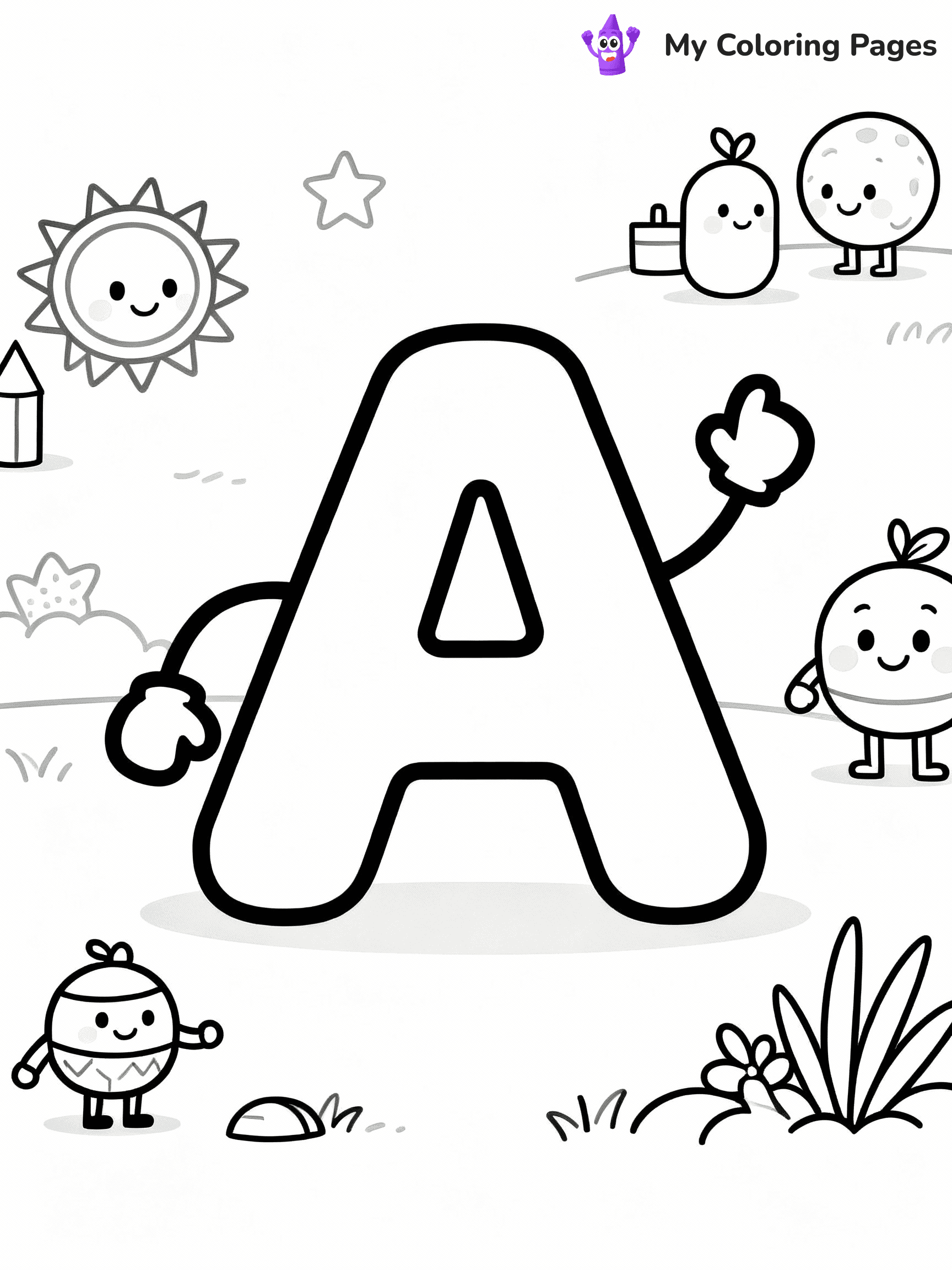 Alphabet Lore Coloring Pages - 23