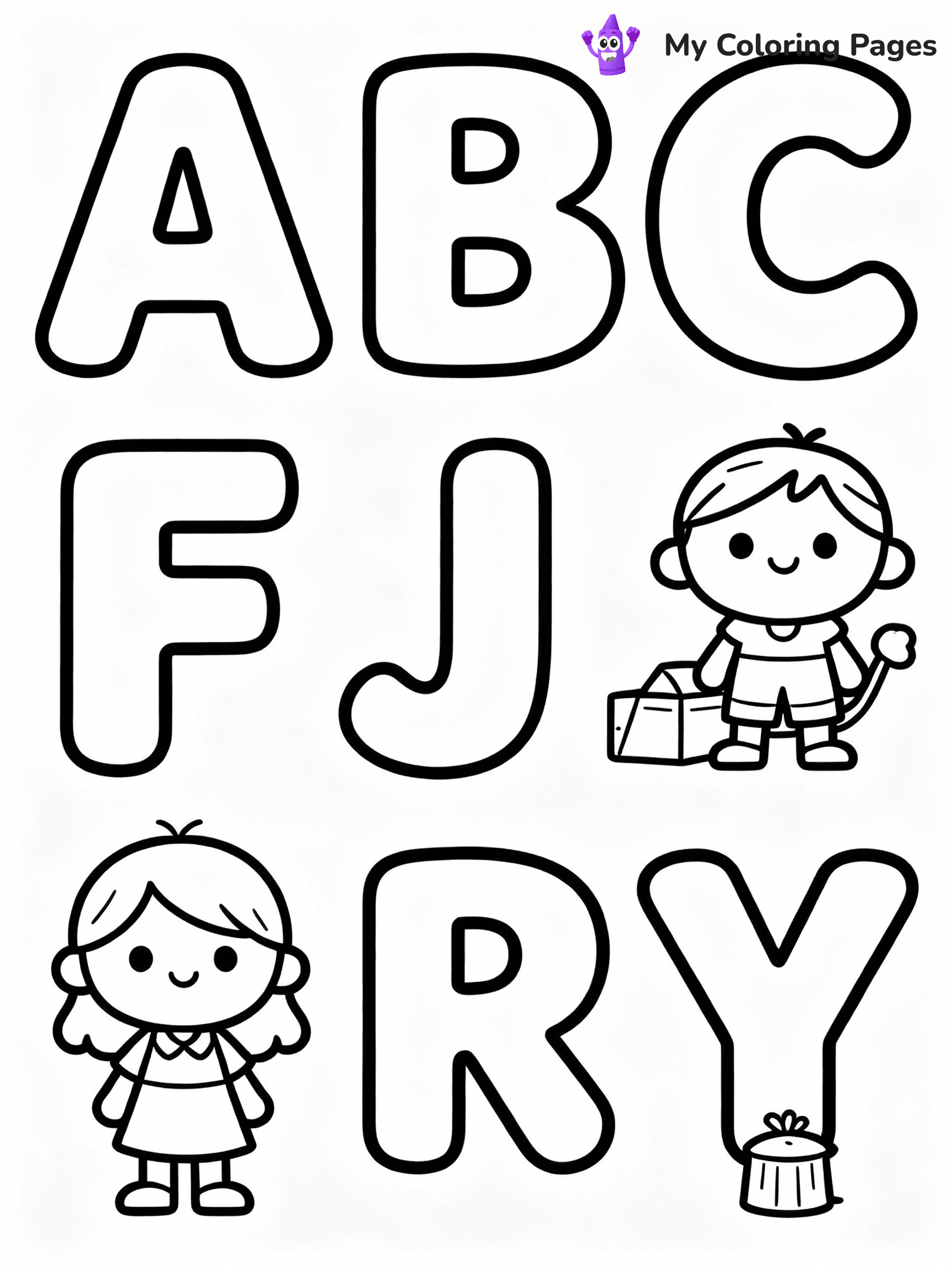 Alphabet Lore Coloring Pages - 22