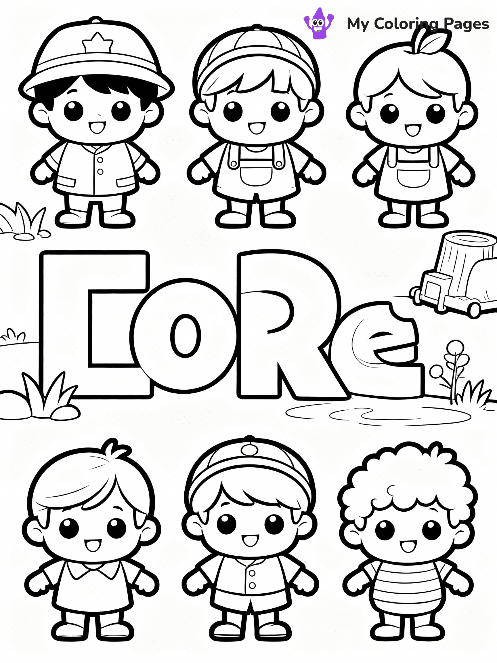 Alphabet Lore Coloring Pages - 20